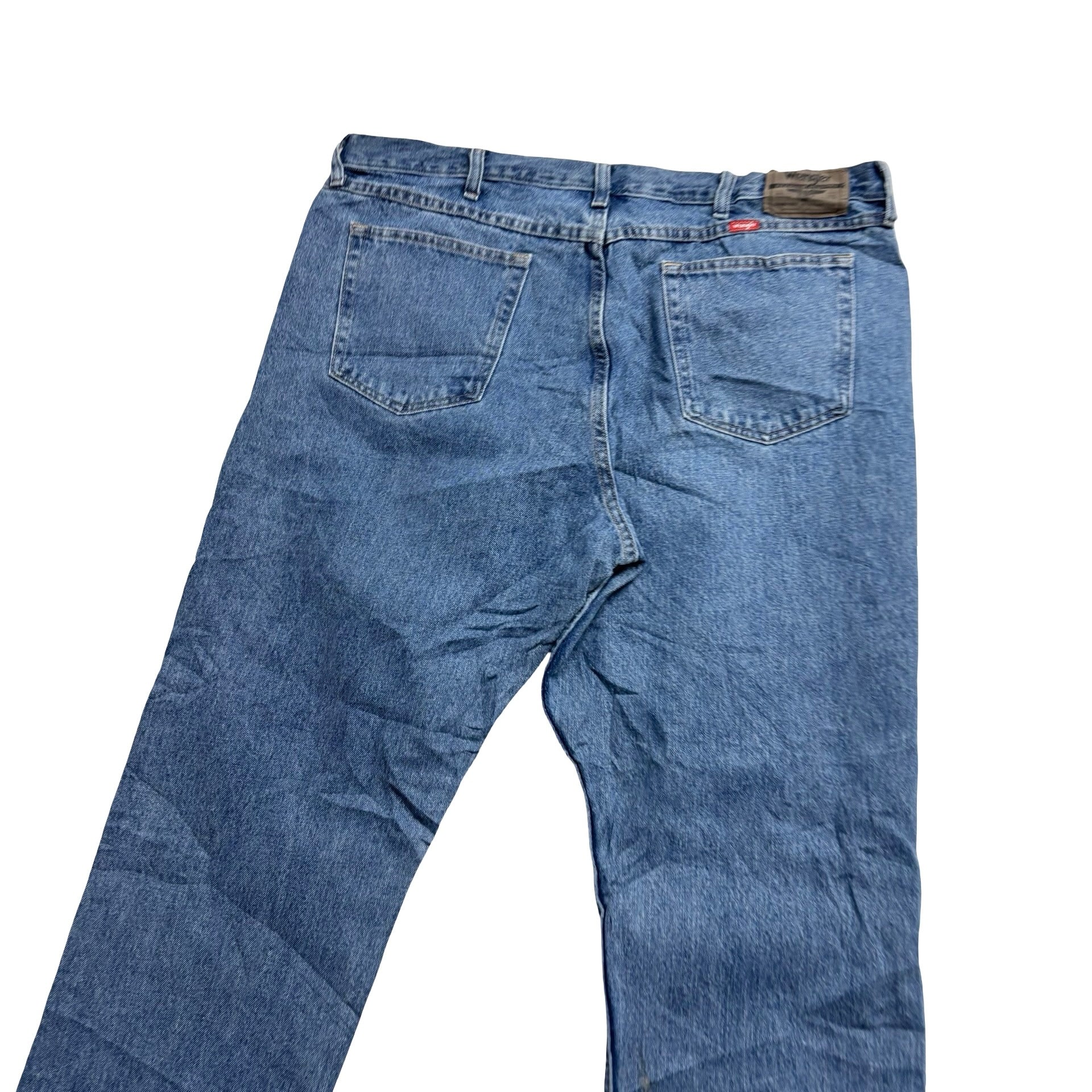 Wrangler Jeans W40 L30 Mens Light Blue Relaxed Straight Fit Denim (E)