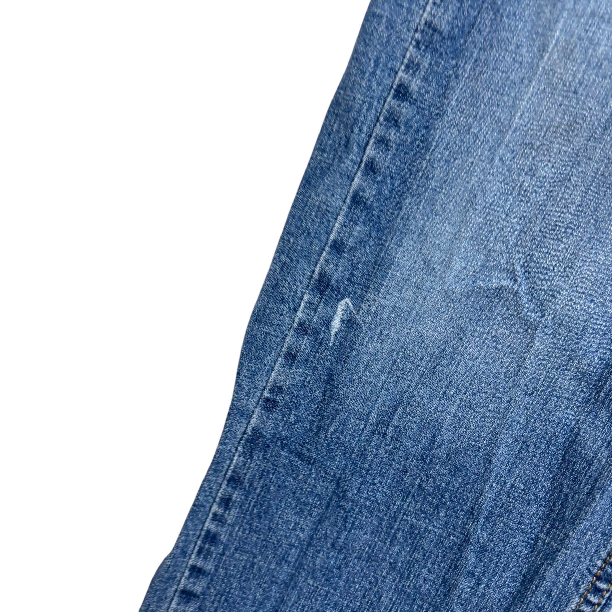 Levis Signature Jeans W33 L30 Mens Mid Blue Regular Straight Fit Stretch (F)