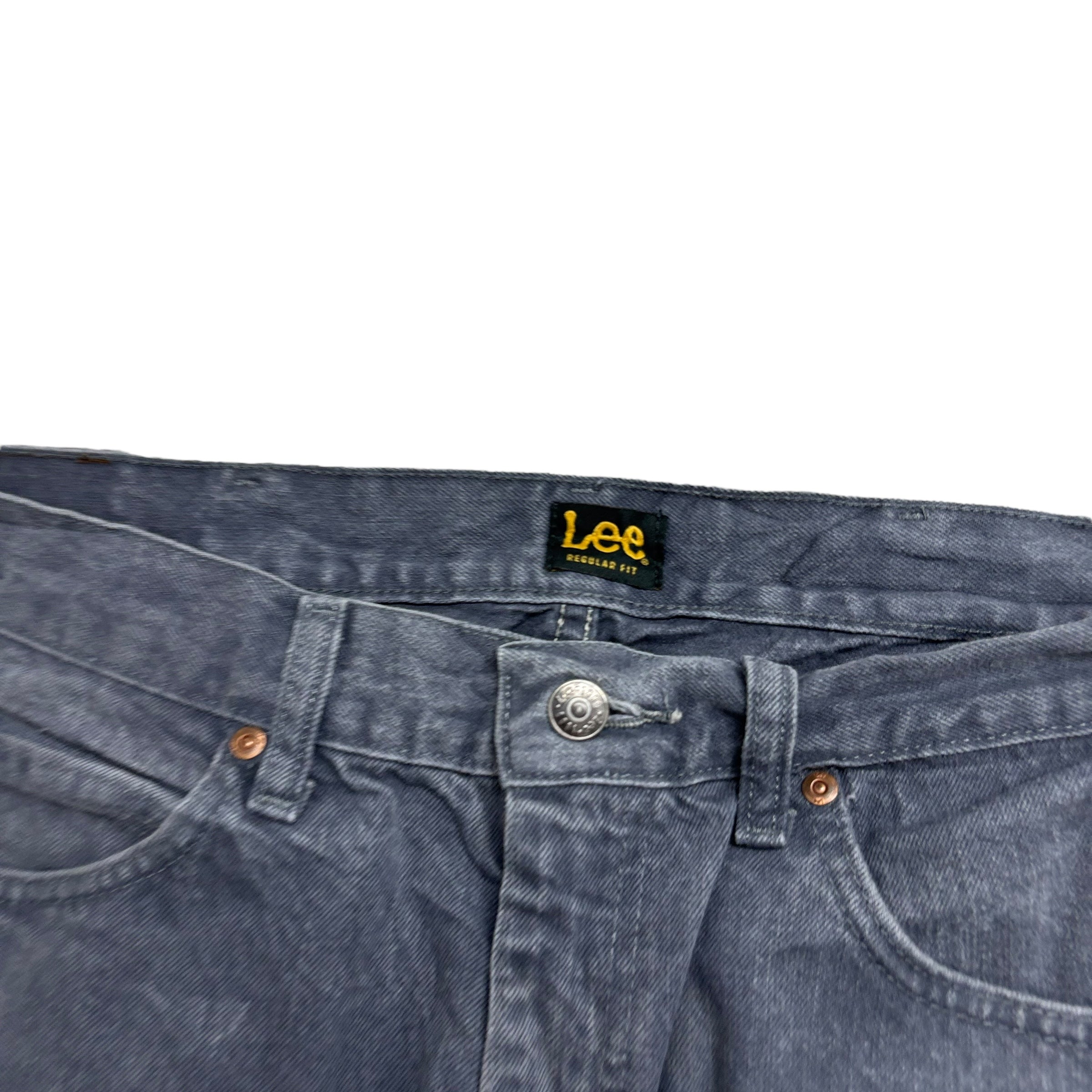 Lee Jeans W36 L32 Mens Grey Regular Straight Fit Denim (E)