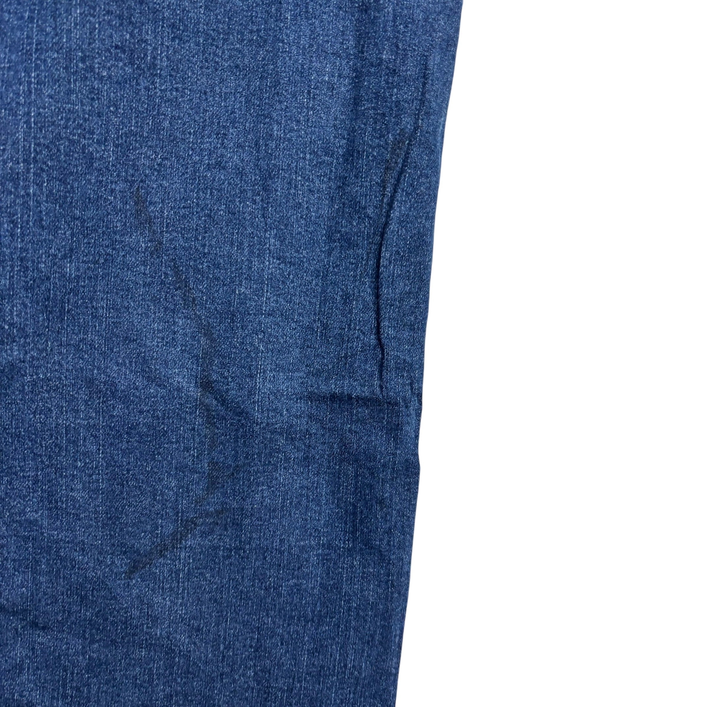 Wrangler Jeans W46 L30 Mens Dark Blue Regular Straight Fit Stretch Denim (F)