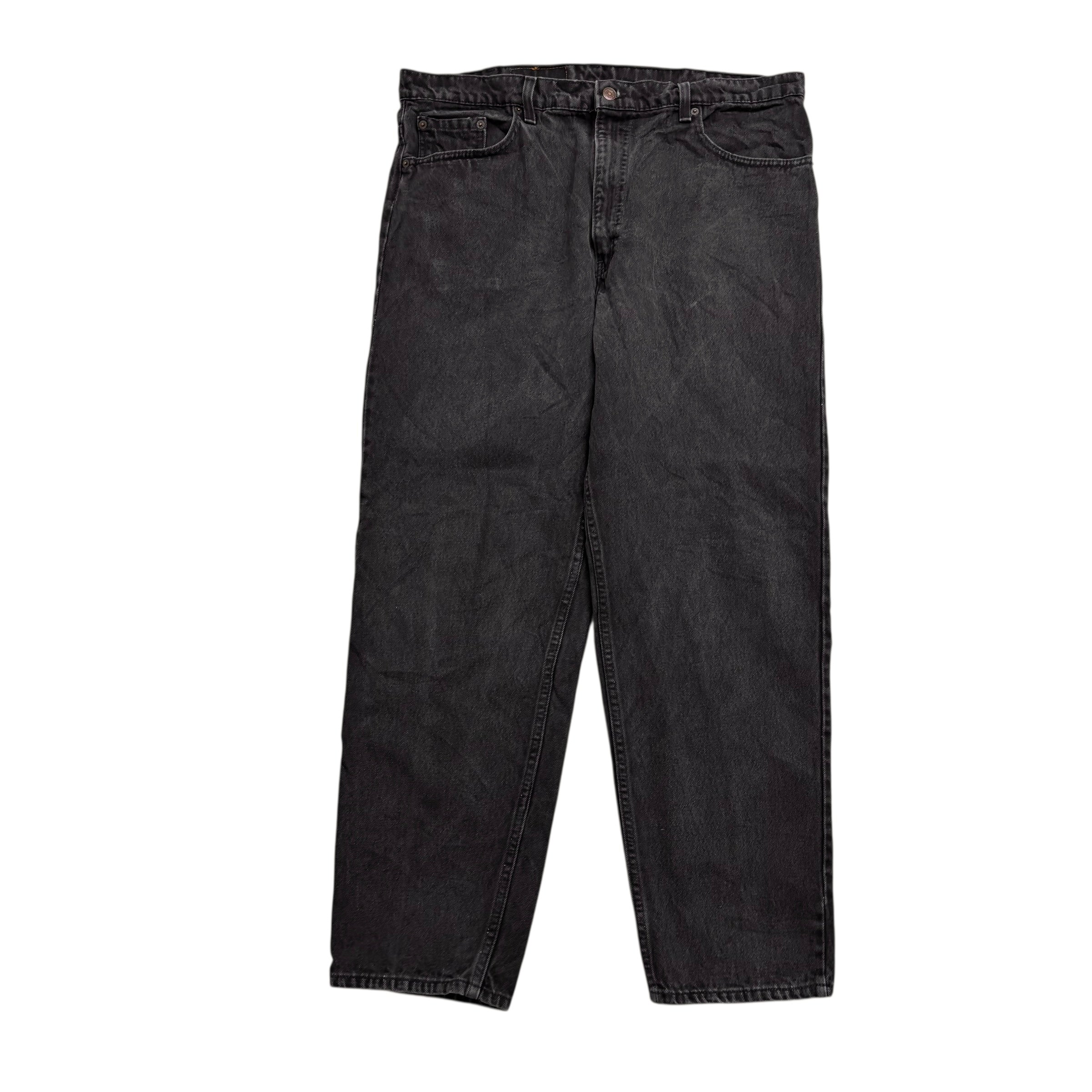 Levis 550 Jeans W38 L30 Mens Black Relaxed Tapered Fit Vintage Made In USA (E)