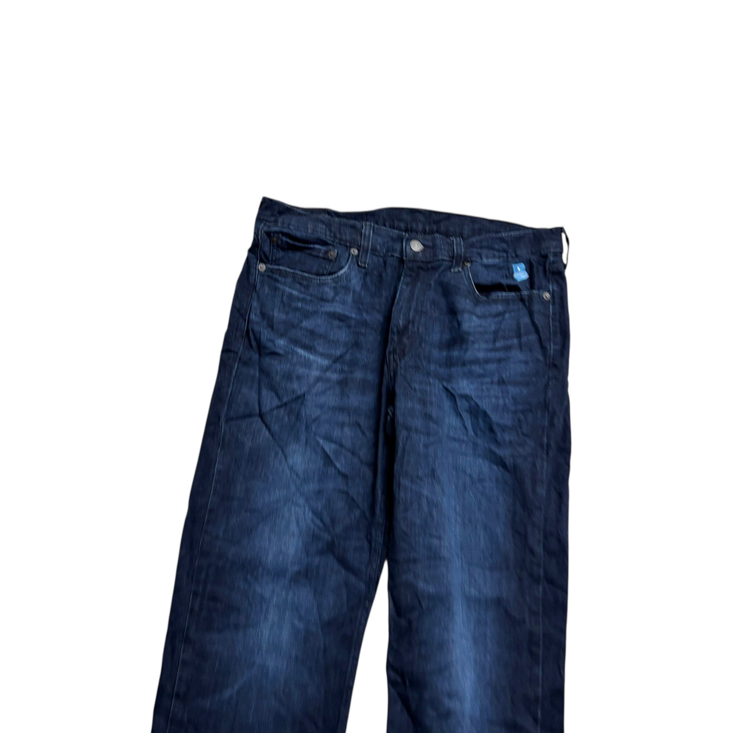 Levis 514 Jeans W34 L34 Mens Navy Blue Regular Straight Fit Denim