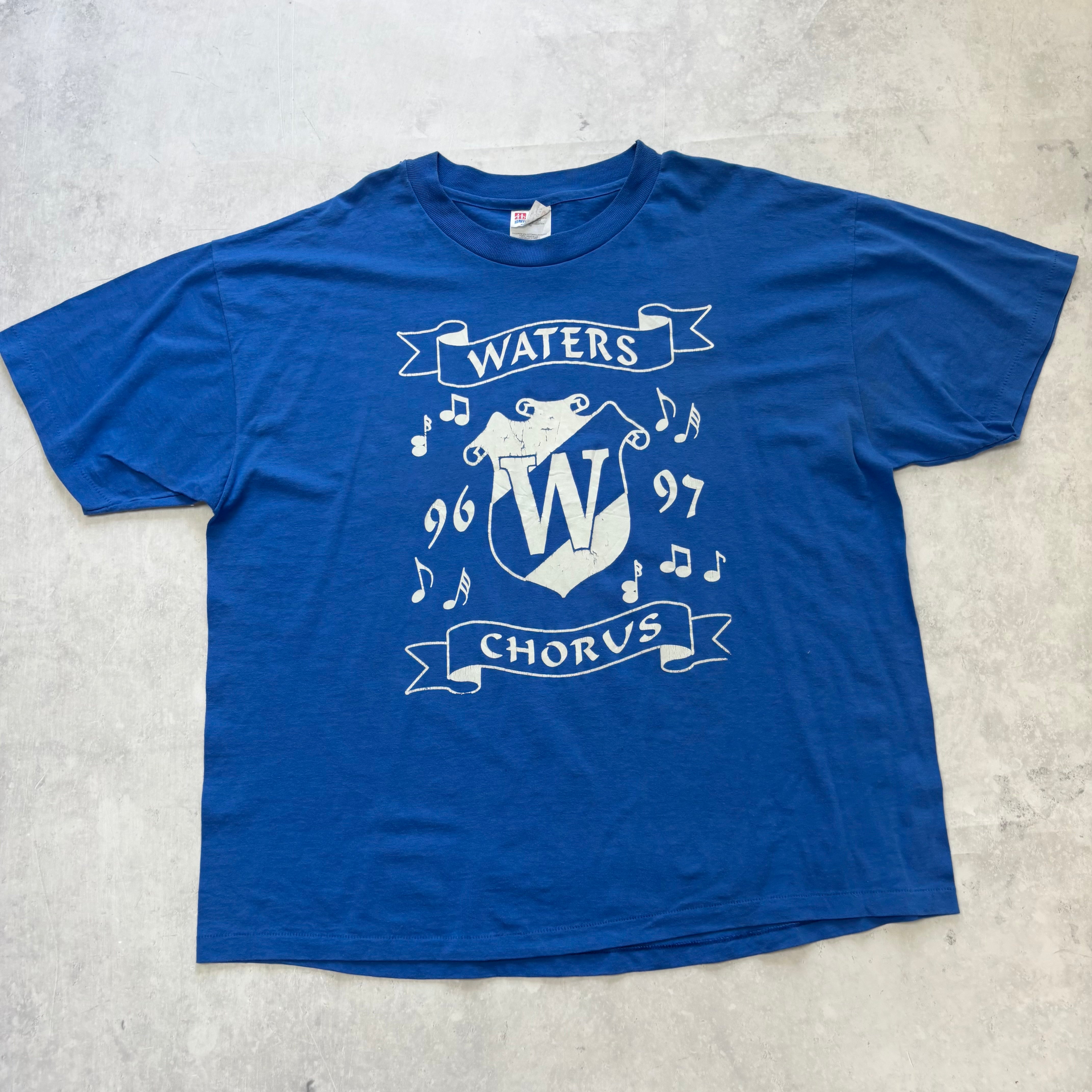Vintage T Shirt Mens XL Blue Single Stitch Graphic Print 90s USA (E)