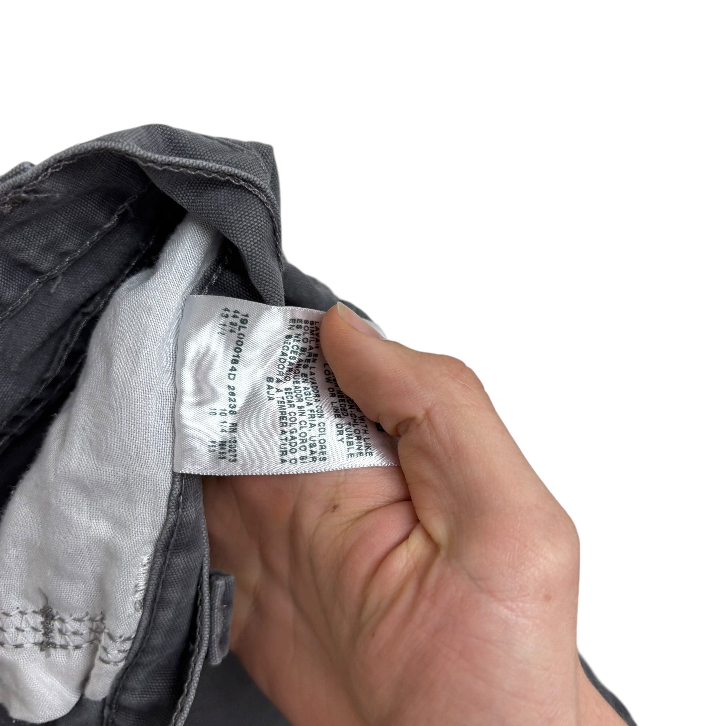 Wrangler Baggy Jorts W42 Mens Grey Denim Shorts Relaxed Fit Carpenter (E)