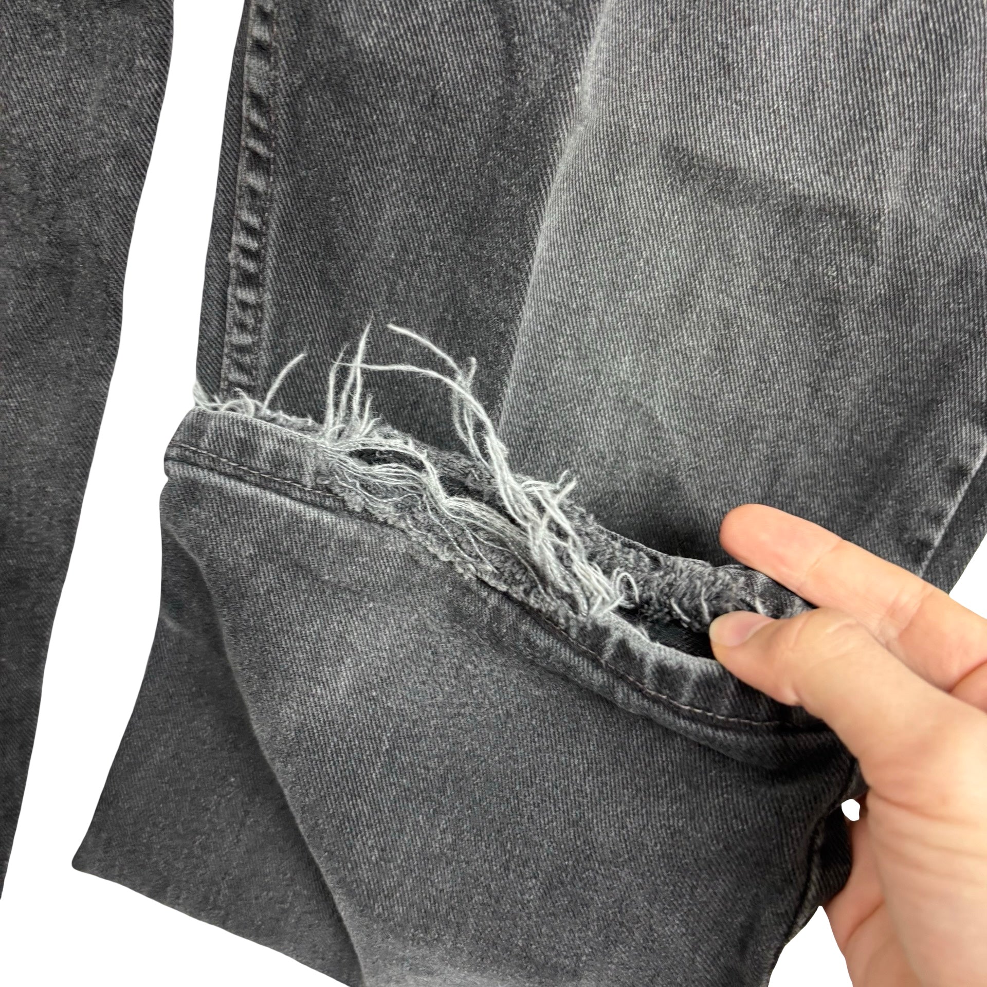 Levis 505 Jeans W34 L30 Mens Black Regular Straight Fit Vintage USA Made (F)