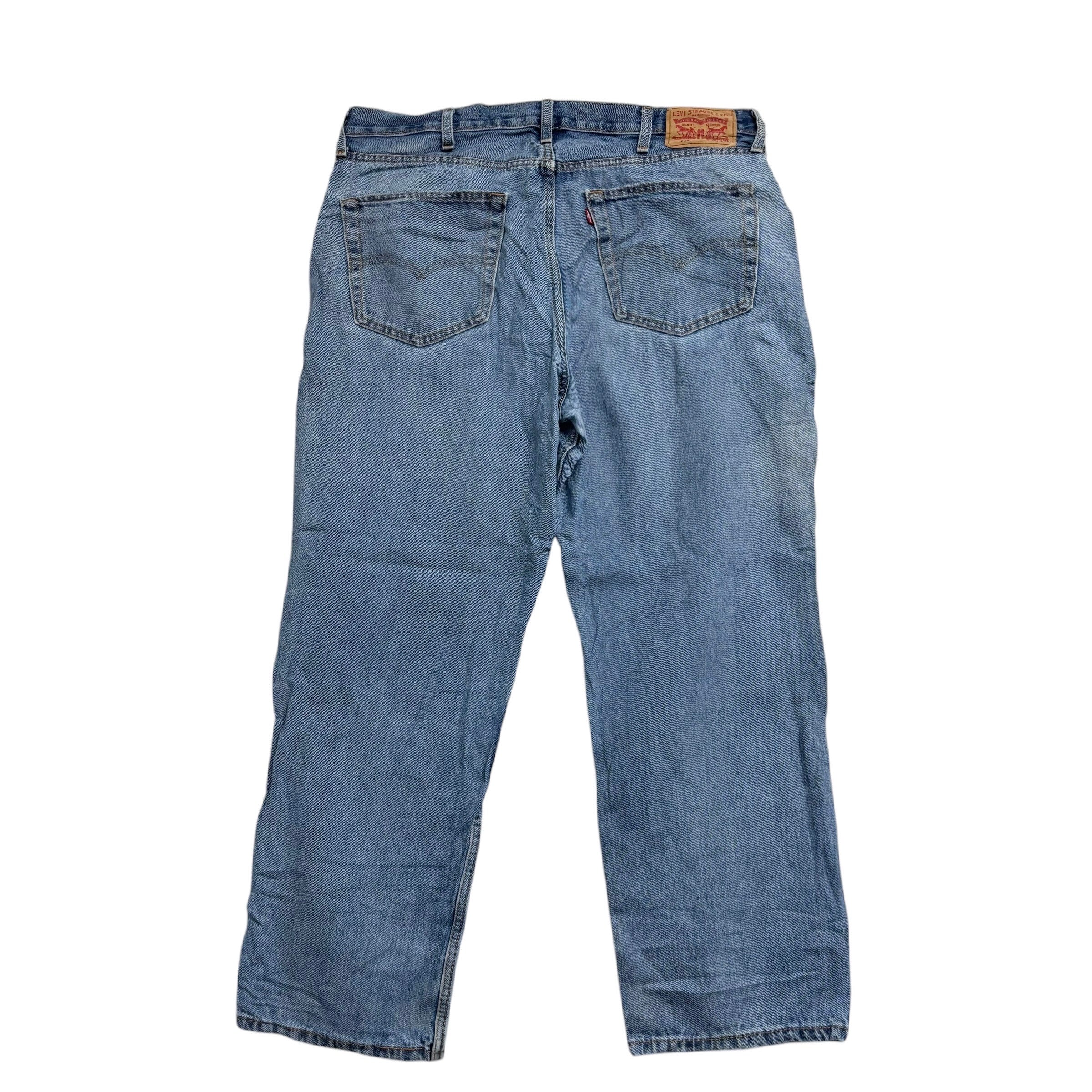Levis 550 Jeans W38 L30 Mens Light Blue Baggy Relaxed Straight Fit Denim