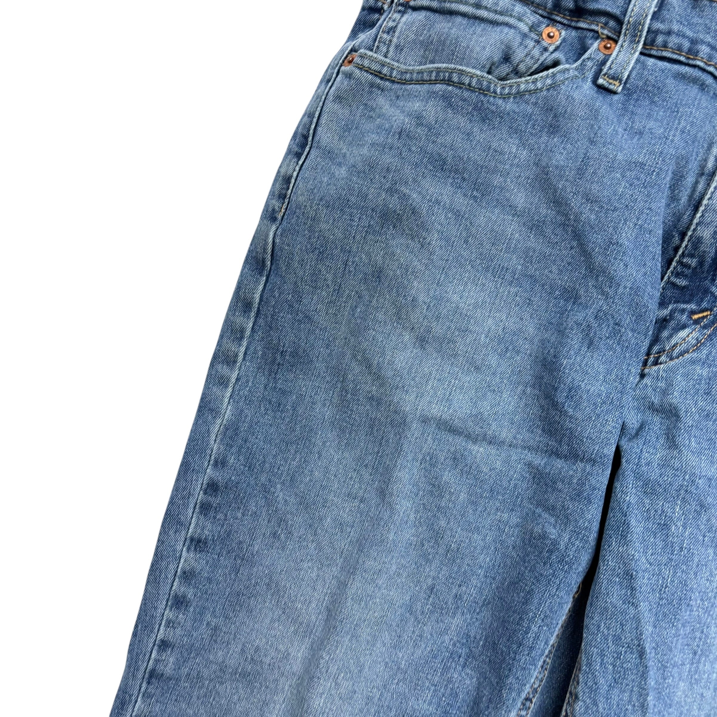 Levis 541 Jeans W34 L29 Mens Mid Blue Athletic Tapered Fit Stretch Denim