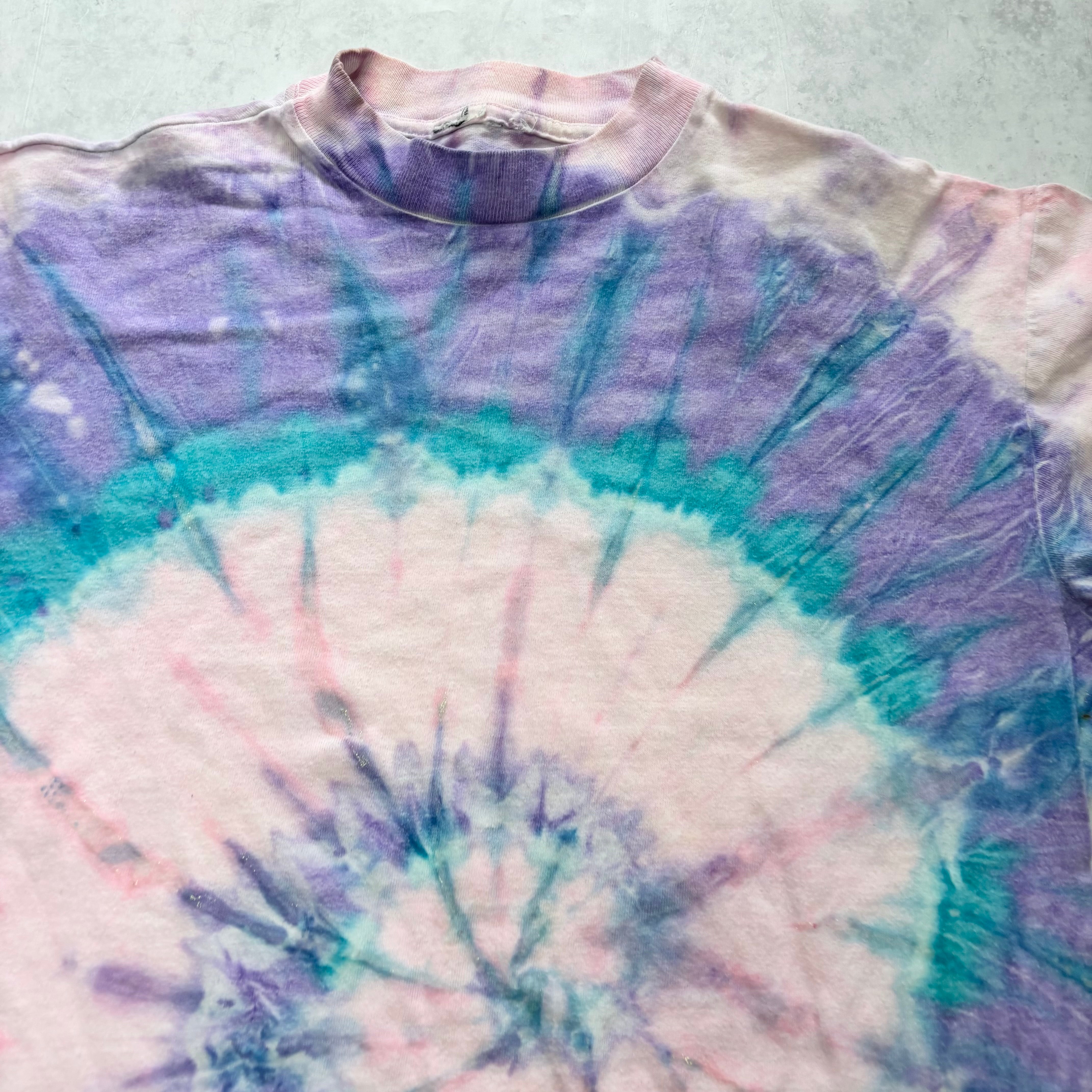 Vintage T Shirt Mens Medium Pink Tie Die Single Stitch 90s