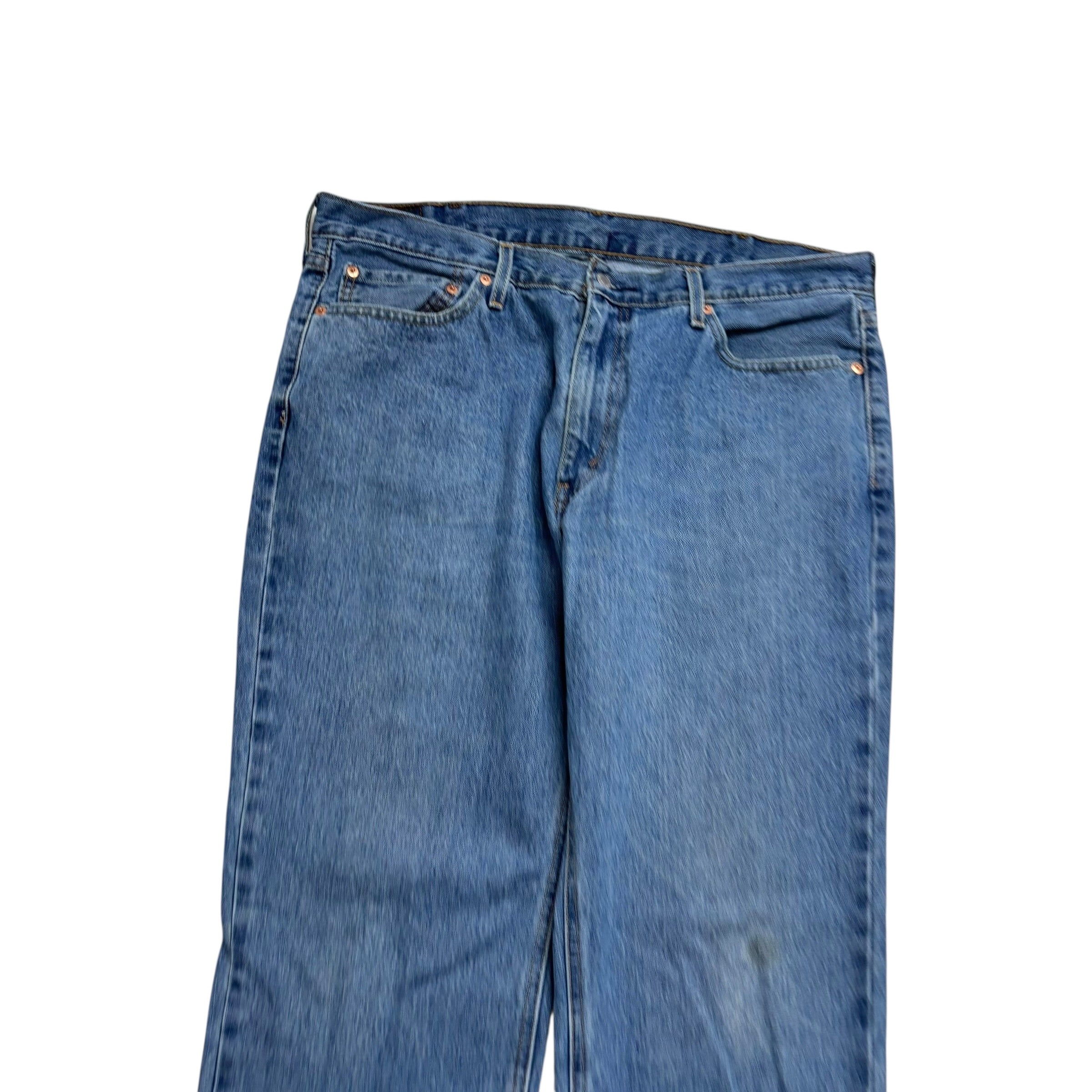 Levis 541 Jeans W38 L34 Mens Mid Blue Athletic Tapered Fit Denim