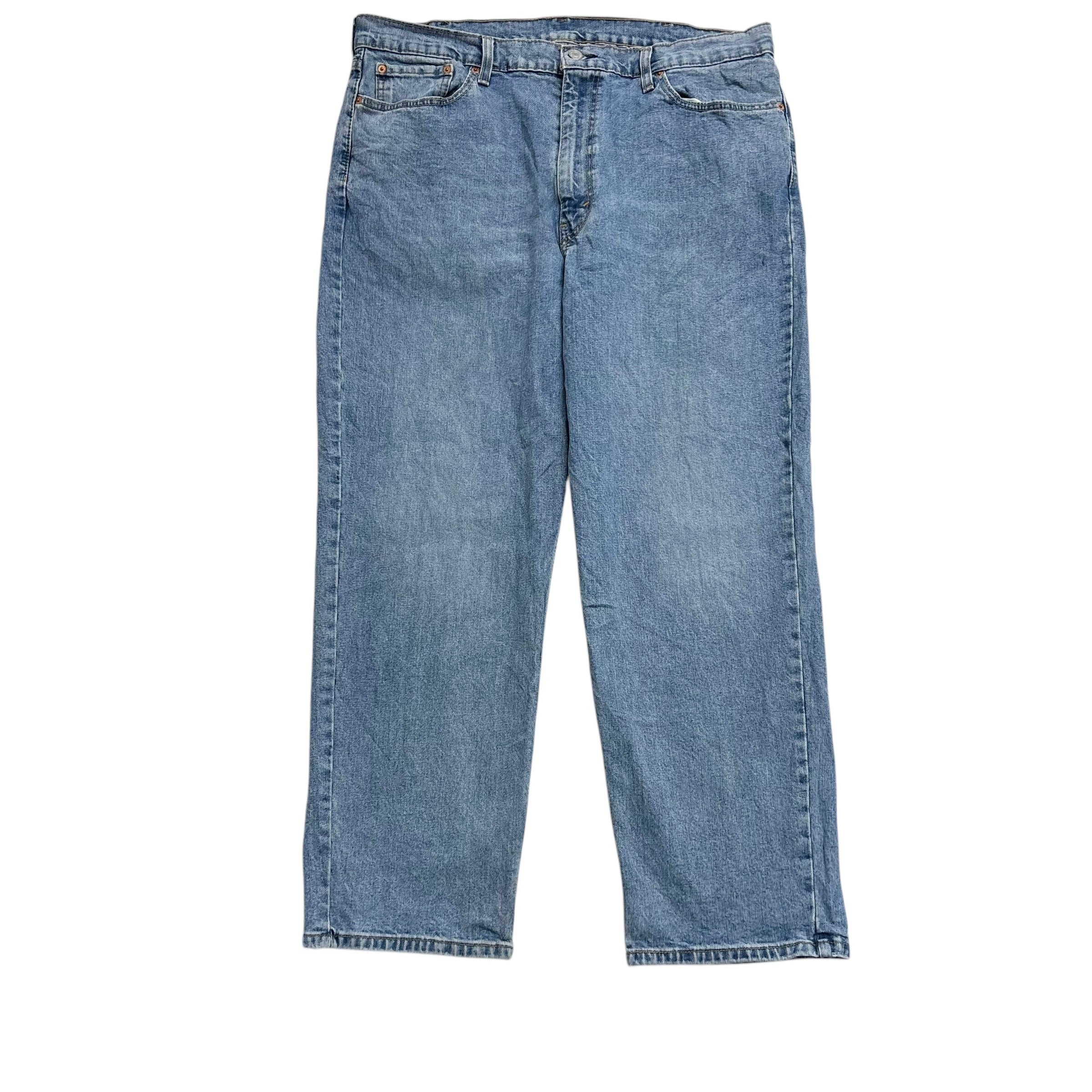 Levis 550 Jeans W40 L30 Mens Light Blue Relaxed Straight Fit Stretch Denim (E)