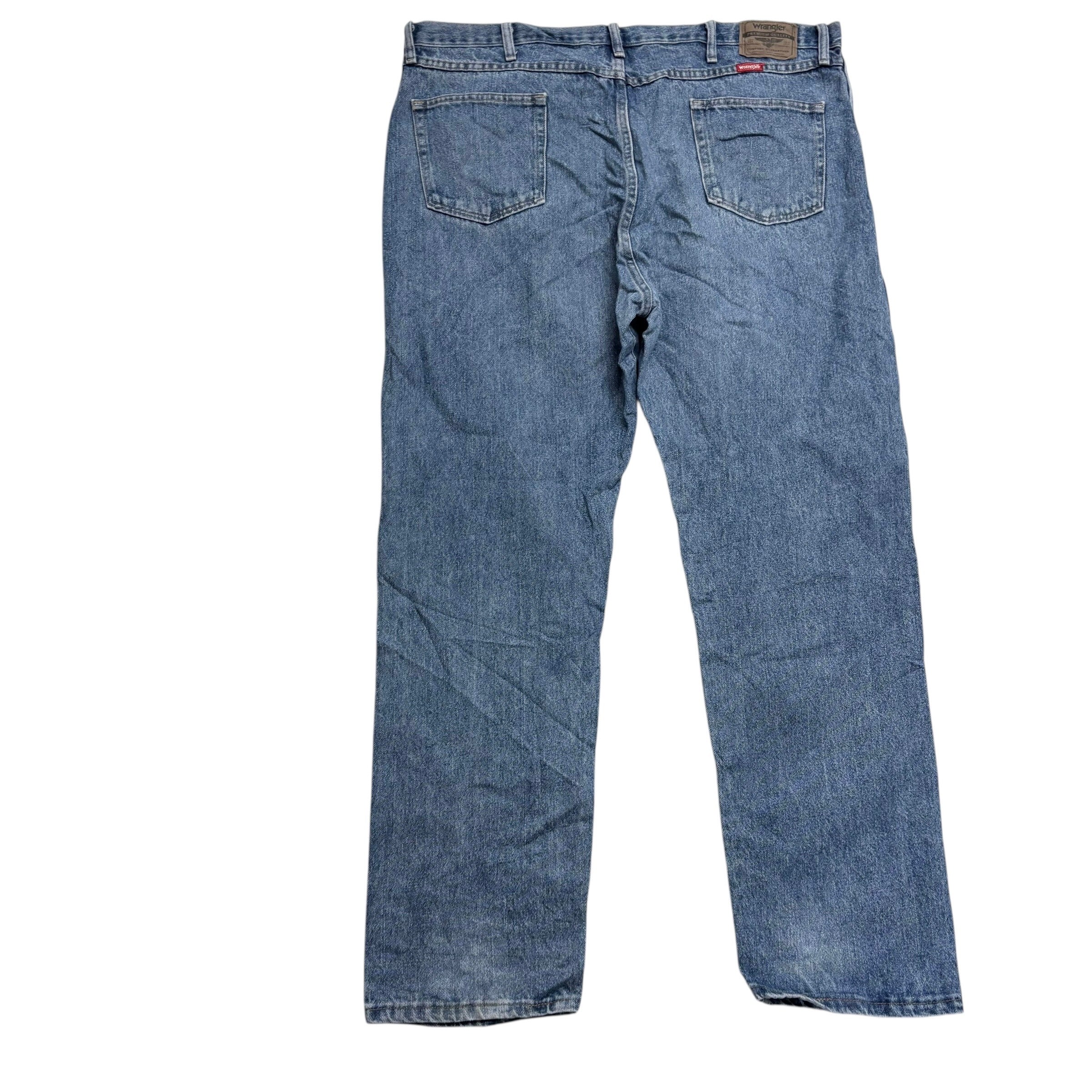 Wrangler Jeans W44 L32 Mens Light Blue Regular Straight Fit Denim (E)