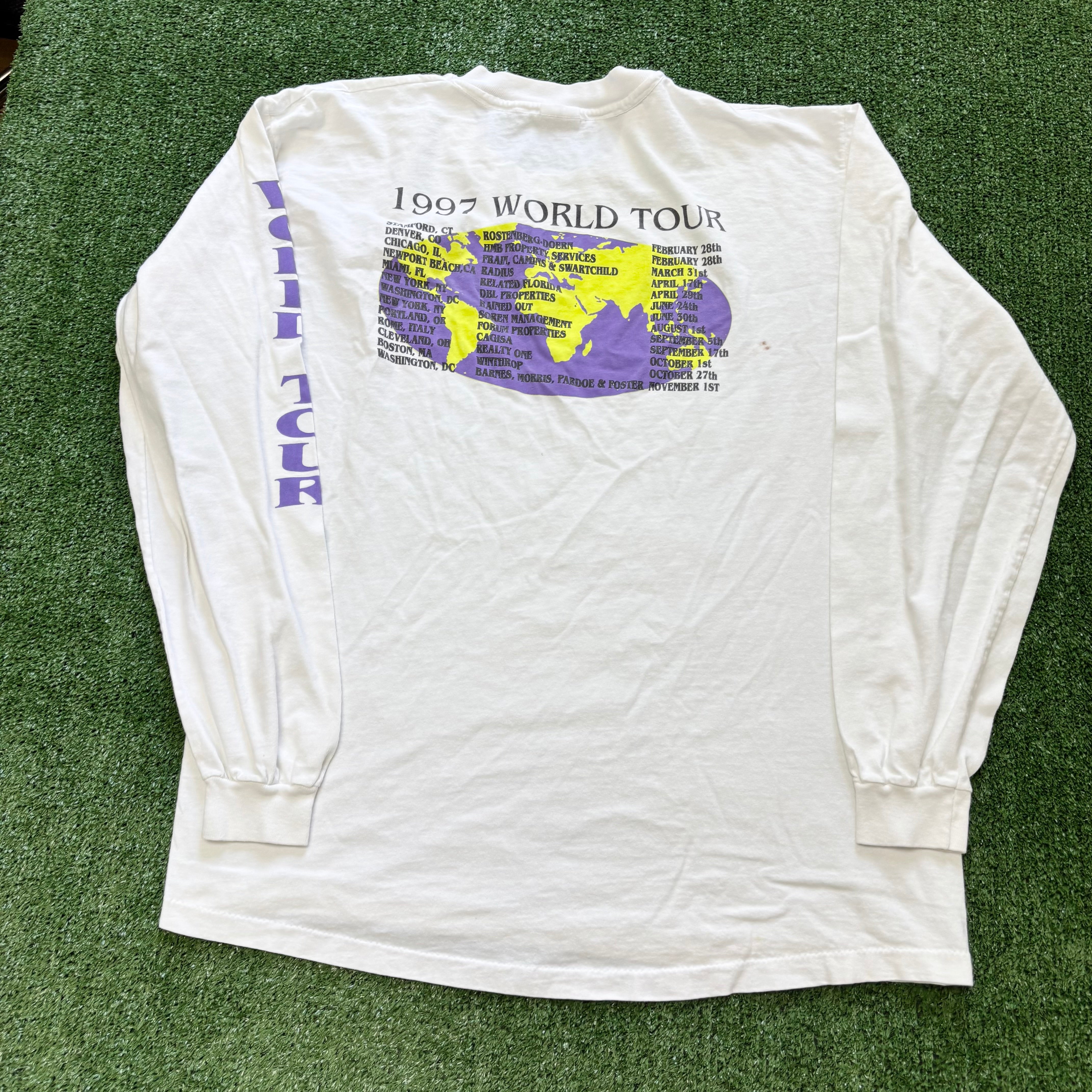 Vintage T Shirt Mens XL White Single Stitch Graphic Print 90s USA