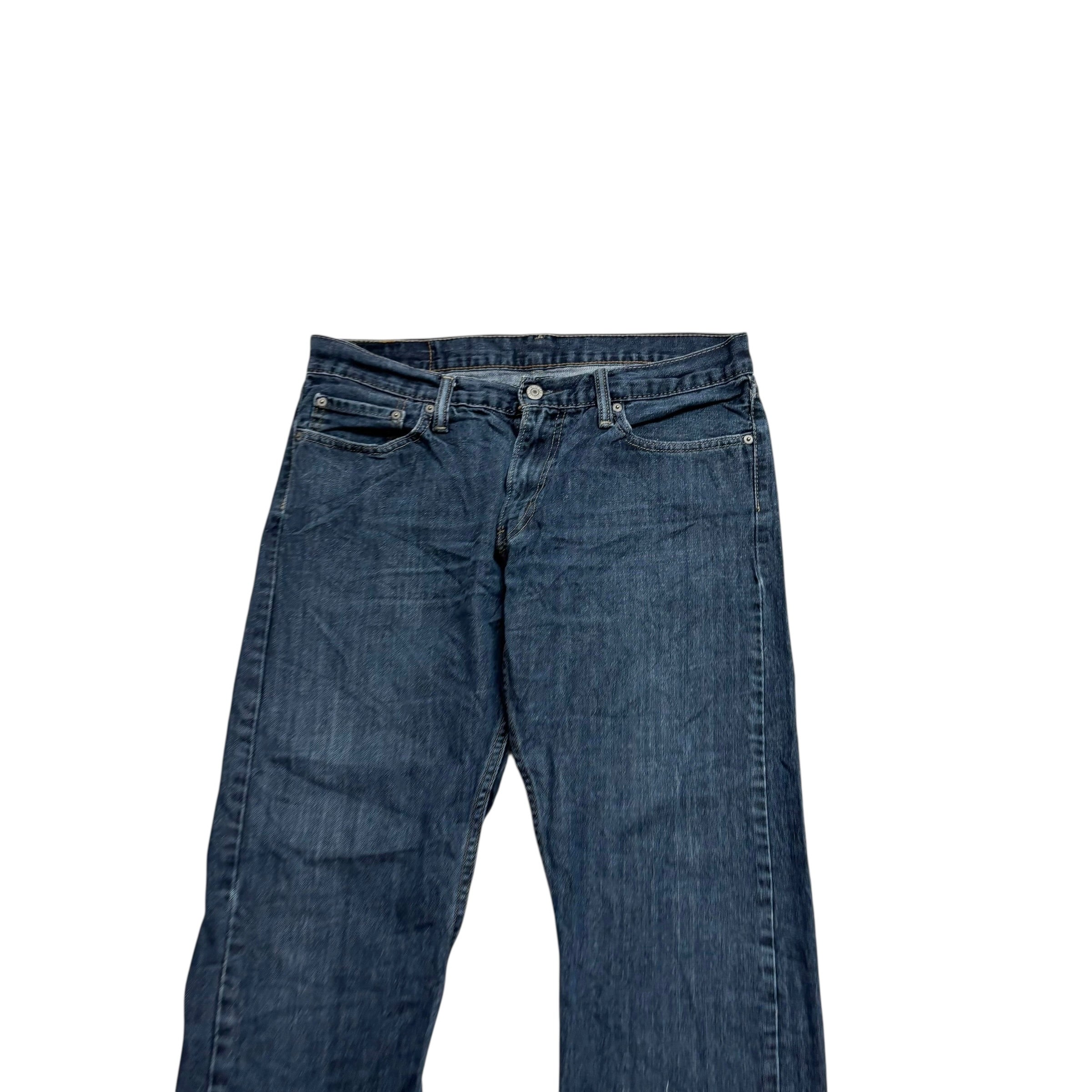 Levis 514 Jeans W34 L32 Mens Dark Blue Regular Straight Fit Denim