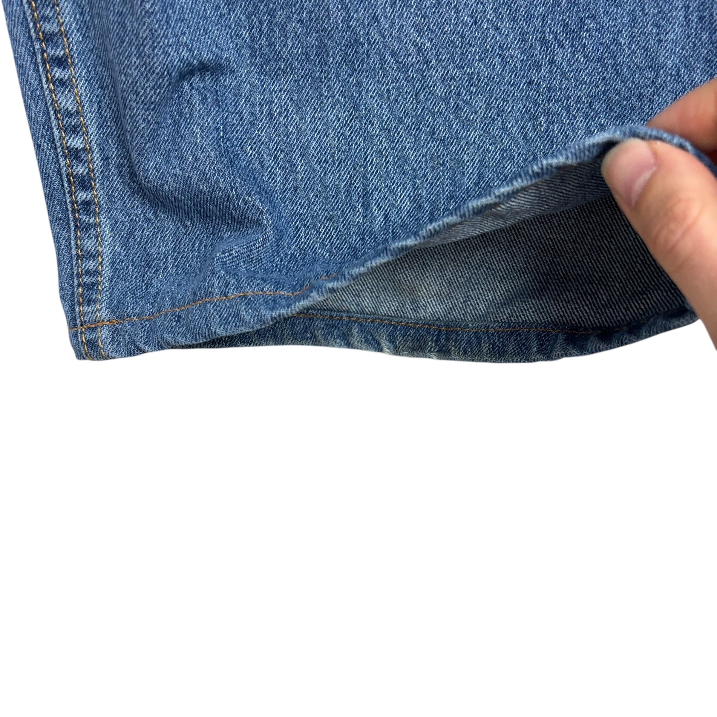 Levis 560 Jeans W52 L25 Mens Mid Blue Baggy Relaxed Comfort Fit Denim (E)