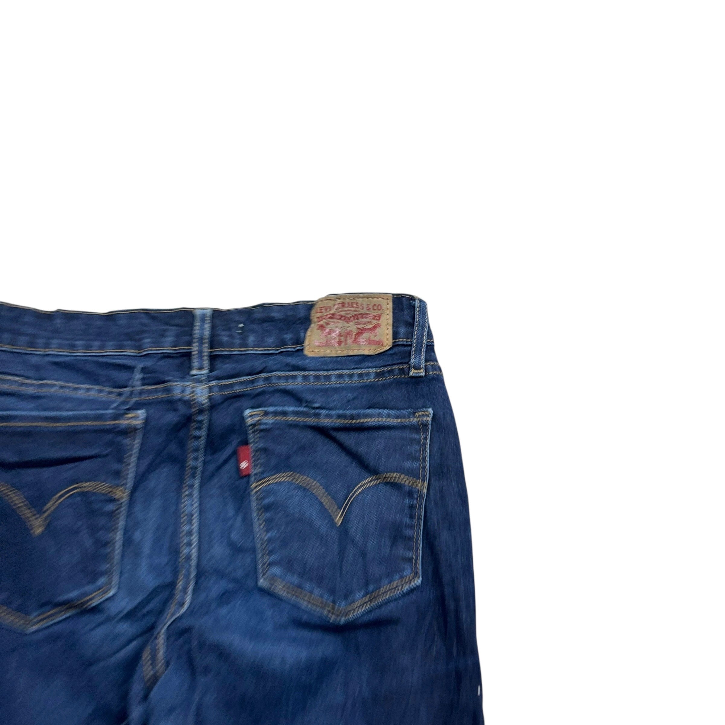 Levis Jeans W27 L33 Womens Skinny Dark Blue Stretch Denim