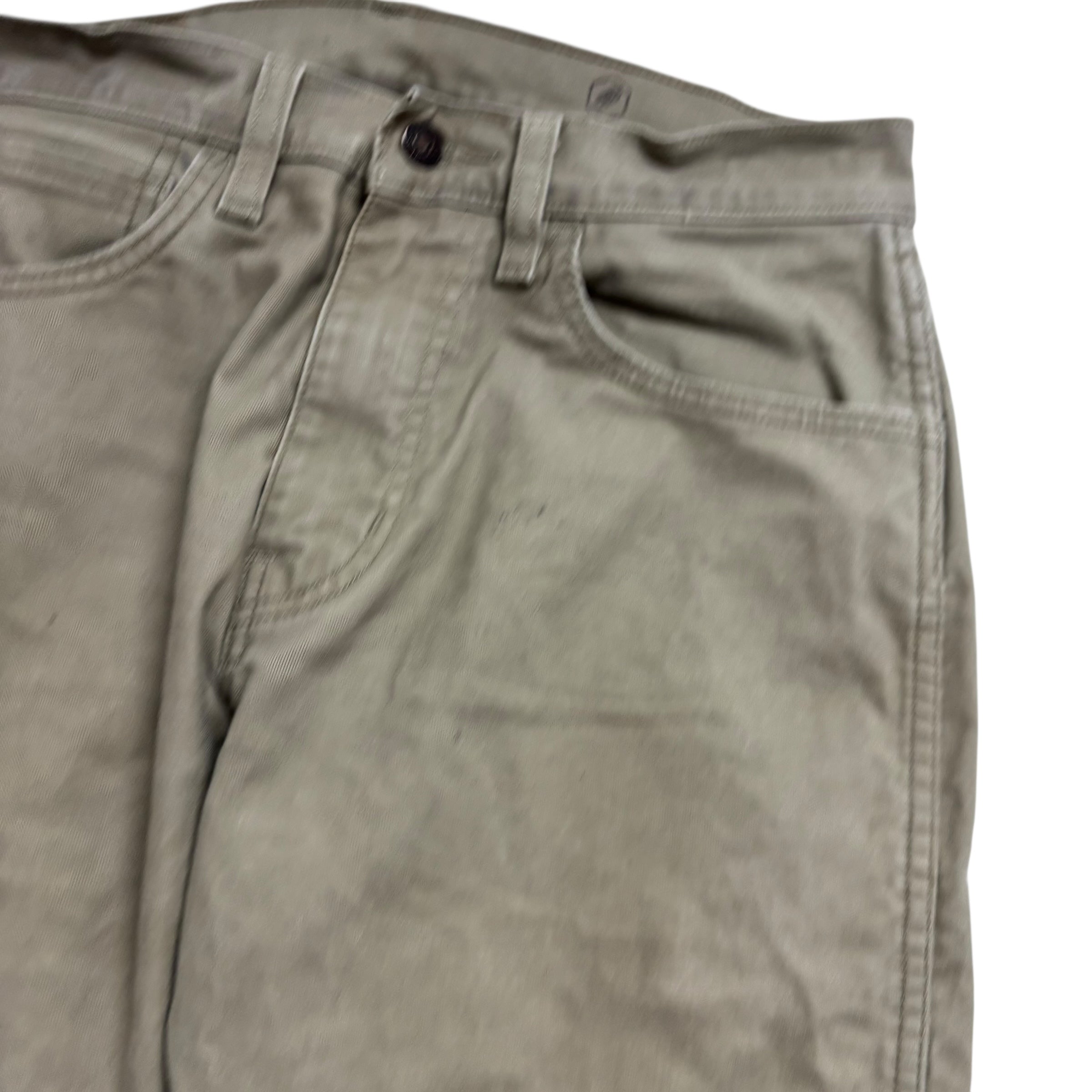 Levis Workwear Jeans W30 L29 Mens Beige Regular Straight Fit Stretch (F)
