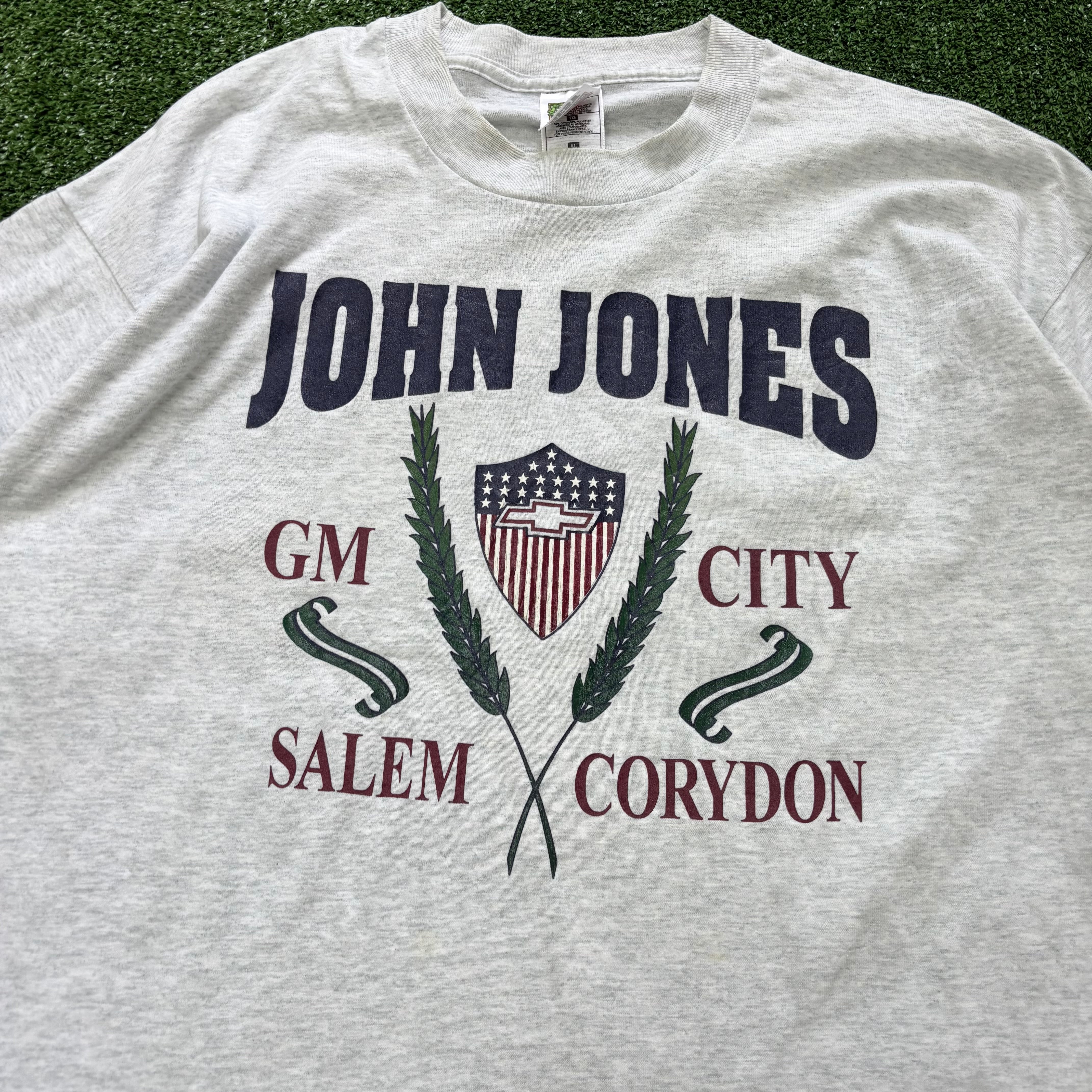 Vintage T Shirt Mens XL Grey Single Stitch Graphic Print 90s USA