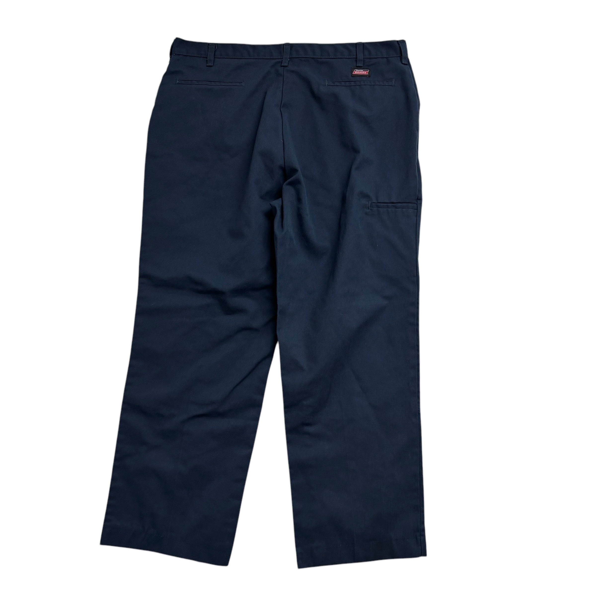 Dickies Double Knee Trousers W40 L29 Mens Blue Pants Relaxed Straight Fit