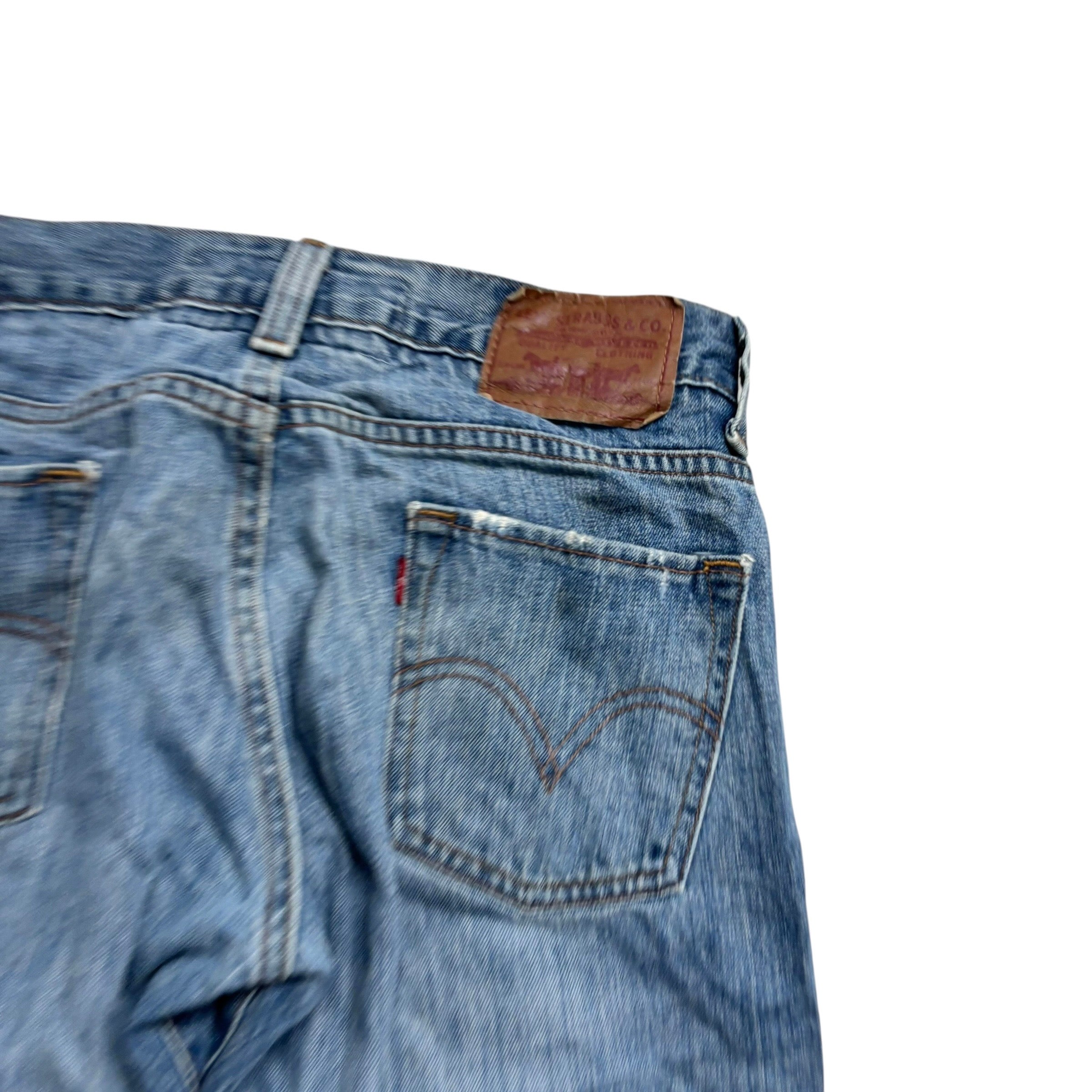 Levis 511 Jeans W30 L34 Mens Mid Blue Slim Fit Vintage Denim