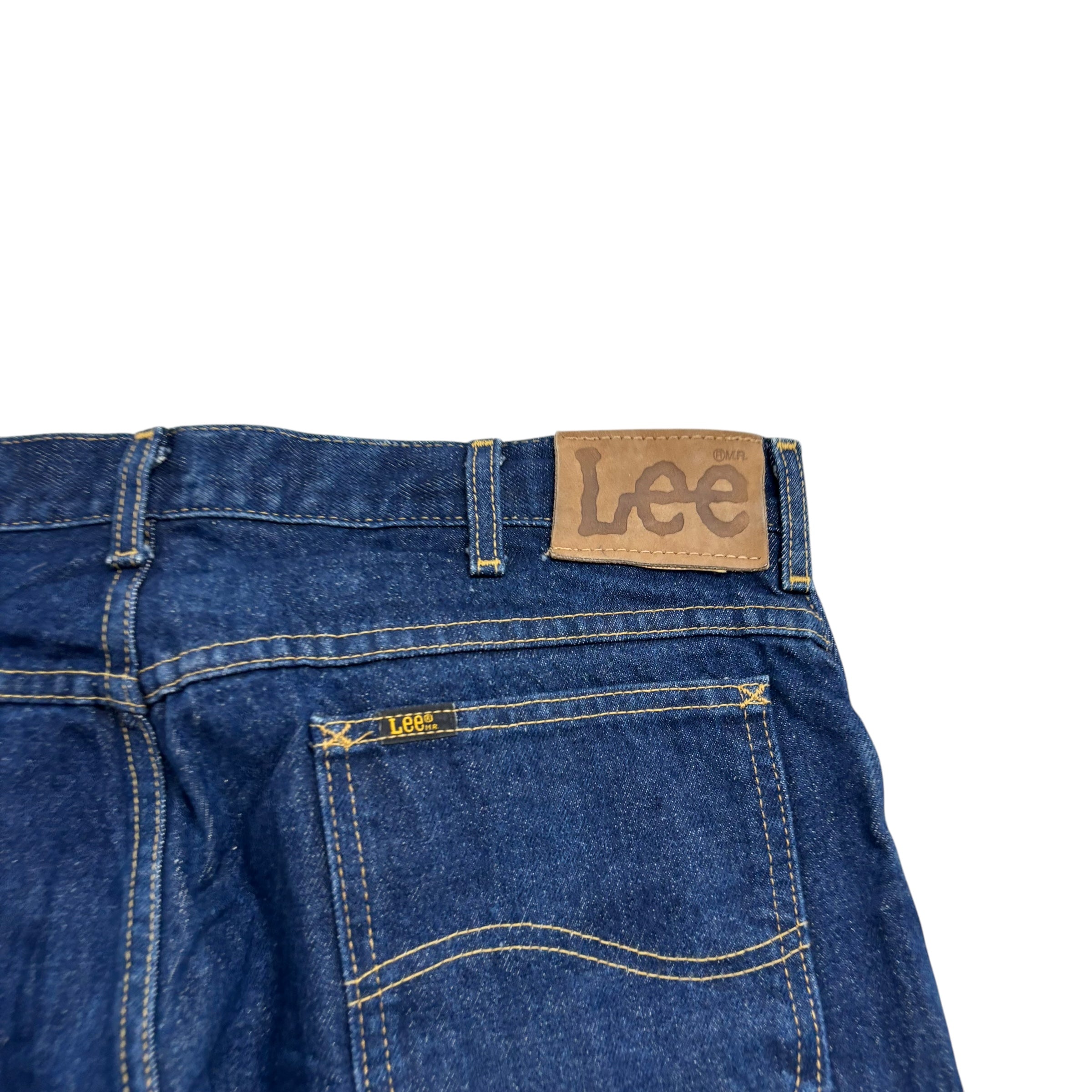 Lee Jeans W36 L34 Mens Dark Blue Regular Straight Fit Made In USA Vintage (E)