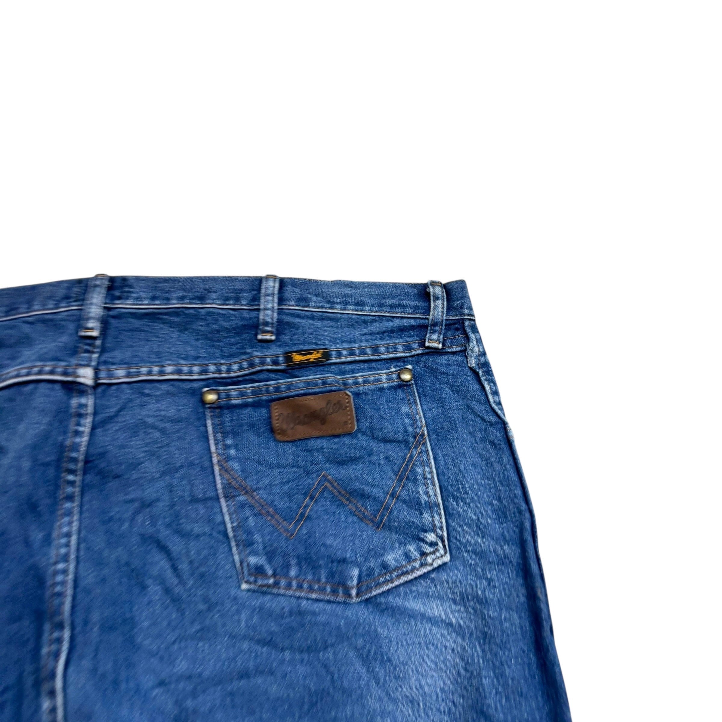Wrangler Jeans Cowboy Cut W44 L30 Mens Mid Blue 47MWZ Original Fit Denim (E)
