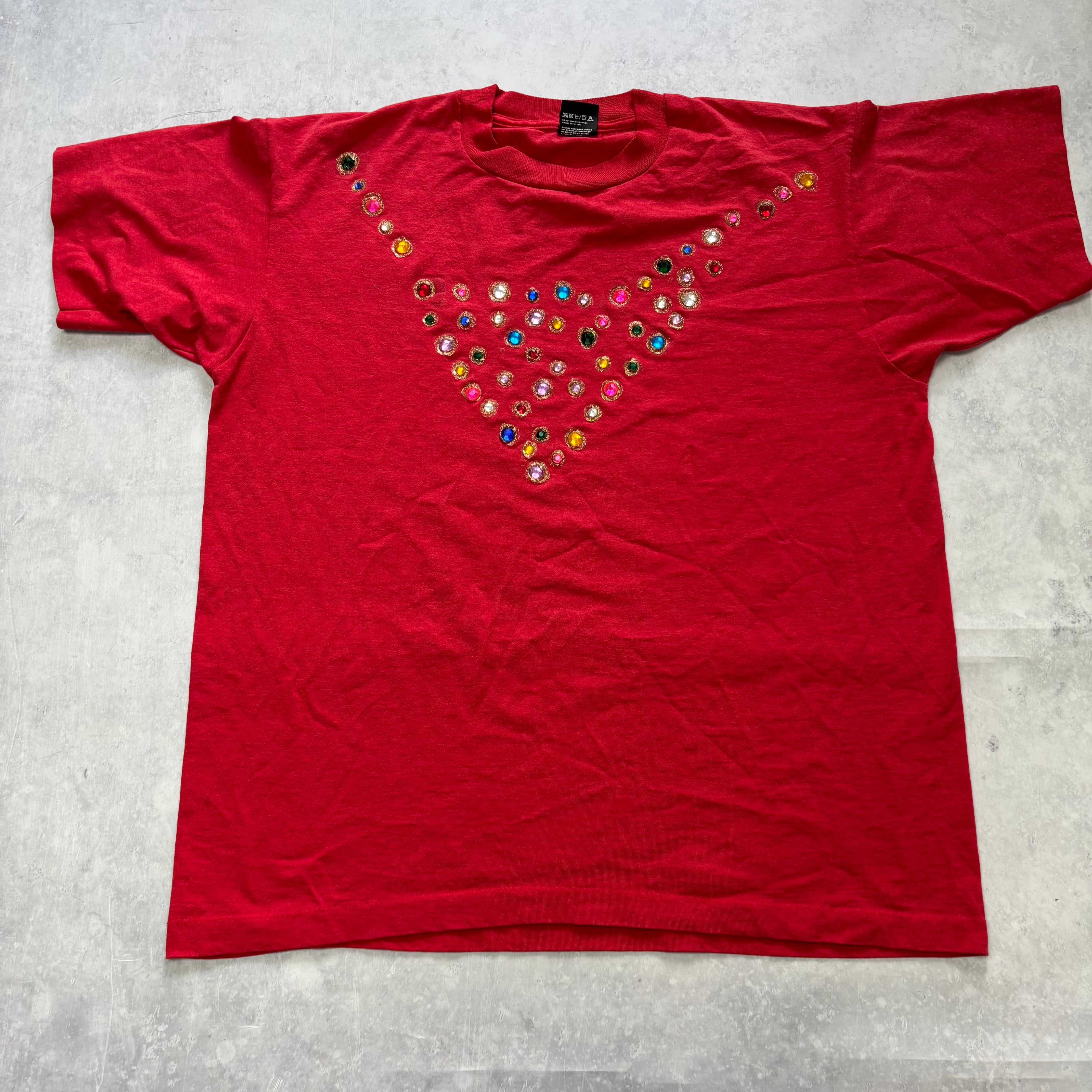 Vintage T Shirt Mens XL Red Single Stitch Graphic Print 90s USA (E)