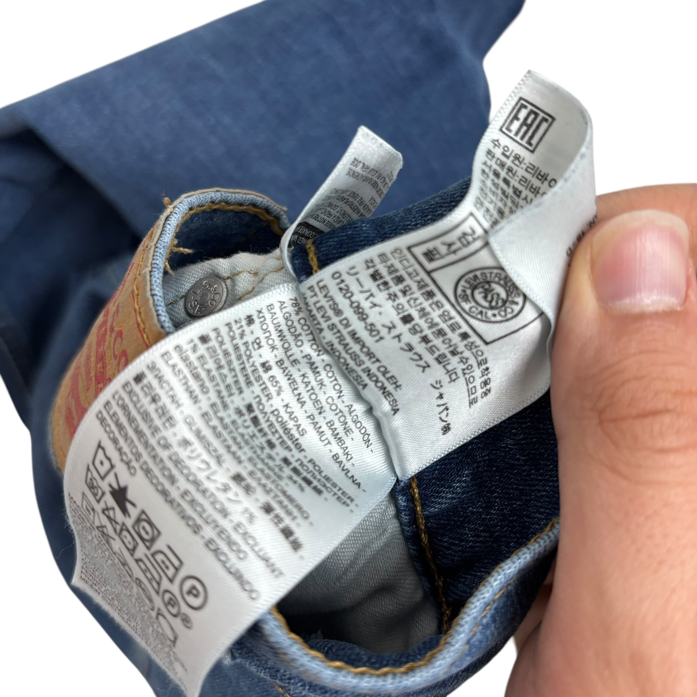 Levis 541 Jeans W48 L30 Mens Mid Blue Athletic Tapered Fit Stretch Denim (E)