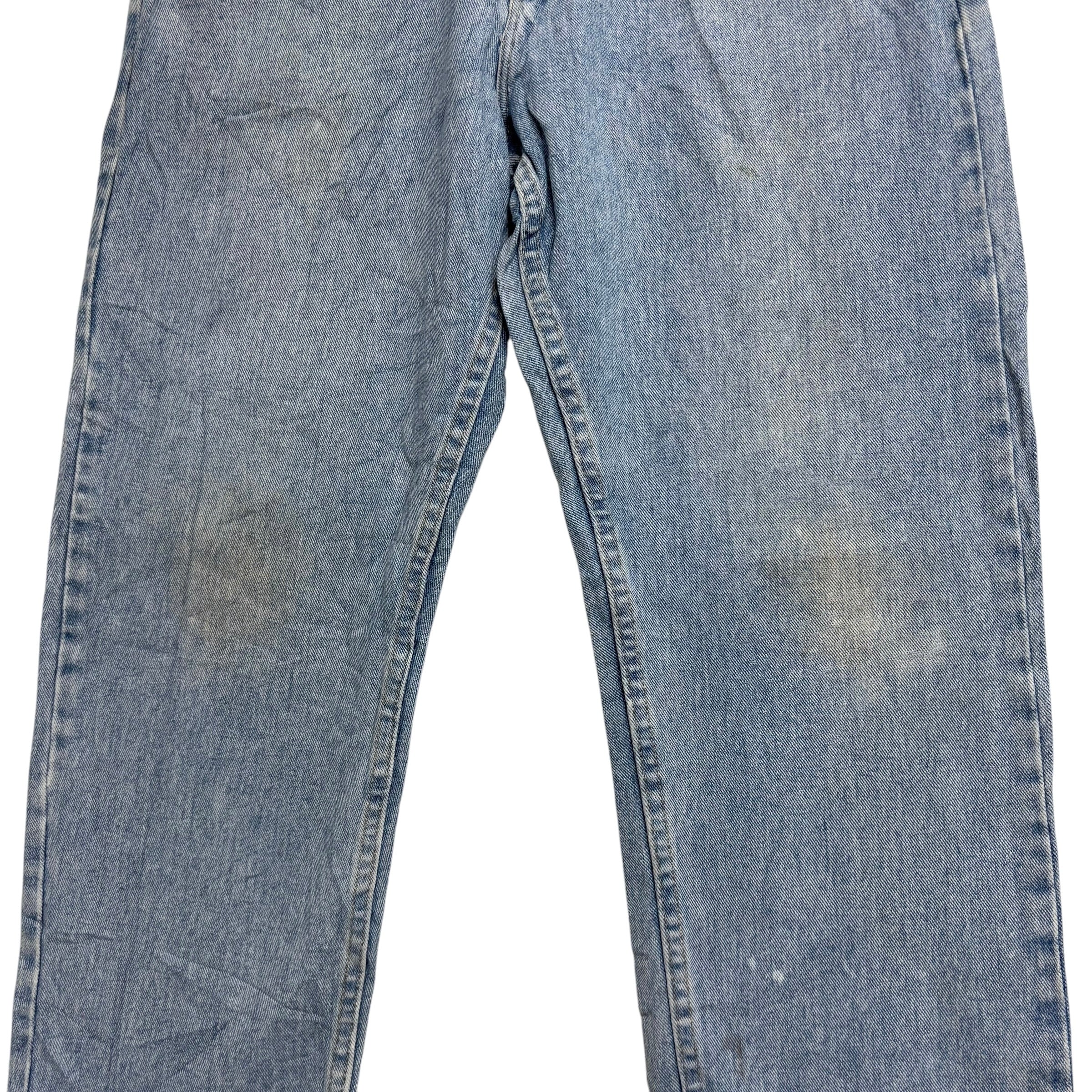 Wrangler Jeans W33 L30 Mens Light Blue Baggy Relaxed Straight Fit Denim (F)