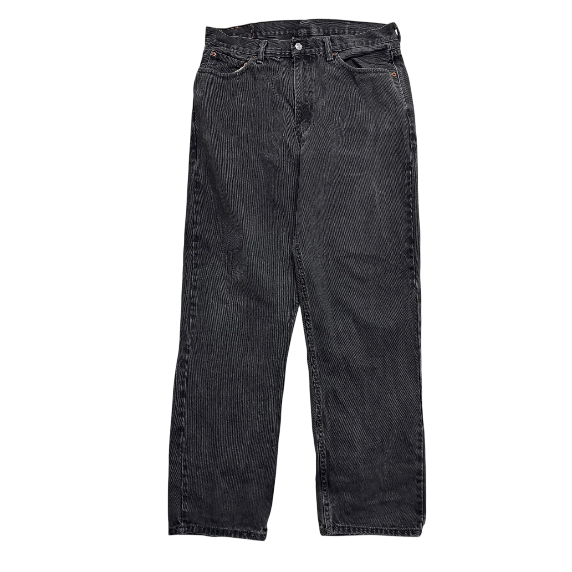 Levis 550 Jeans W36 L34 Mens Black Relaxed Straight Fit Baggy Denim