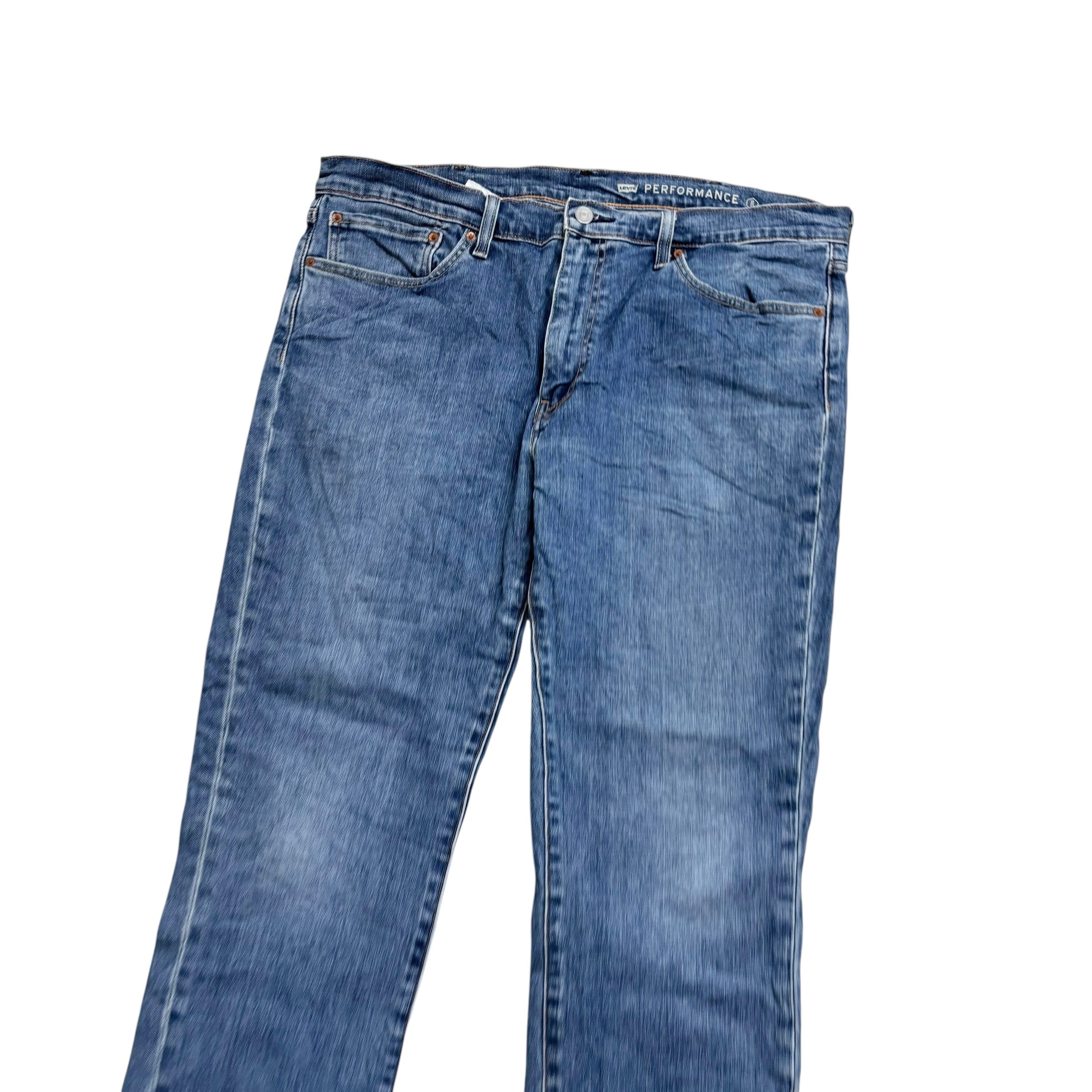 Levis 511 Jeans W38 L32 Mens Mid Blue Slim Fit Stretch Premium Denim (E)