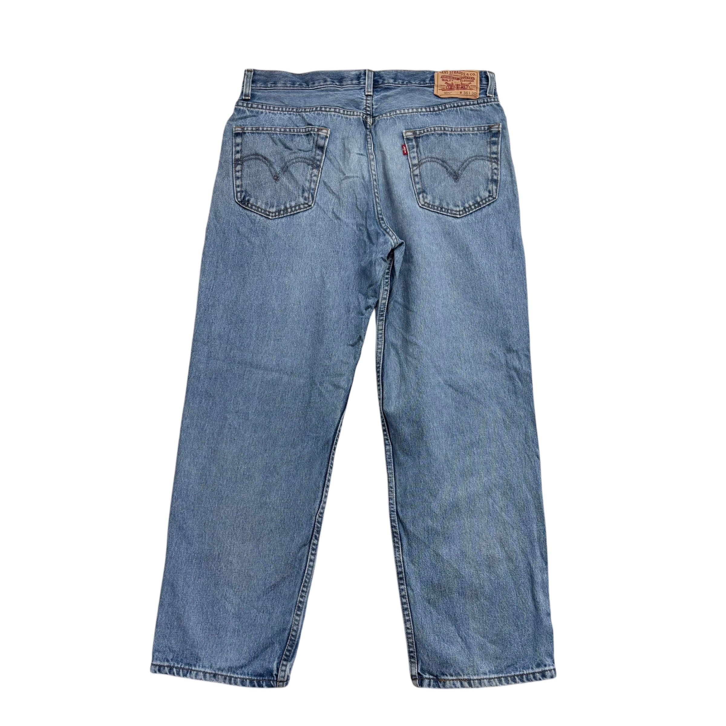 Levis 550 Jeans W36 L29 Mens Light Blue Baggy Relaxed Straight Fit Vintage Denim