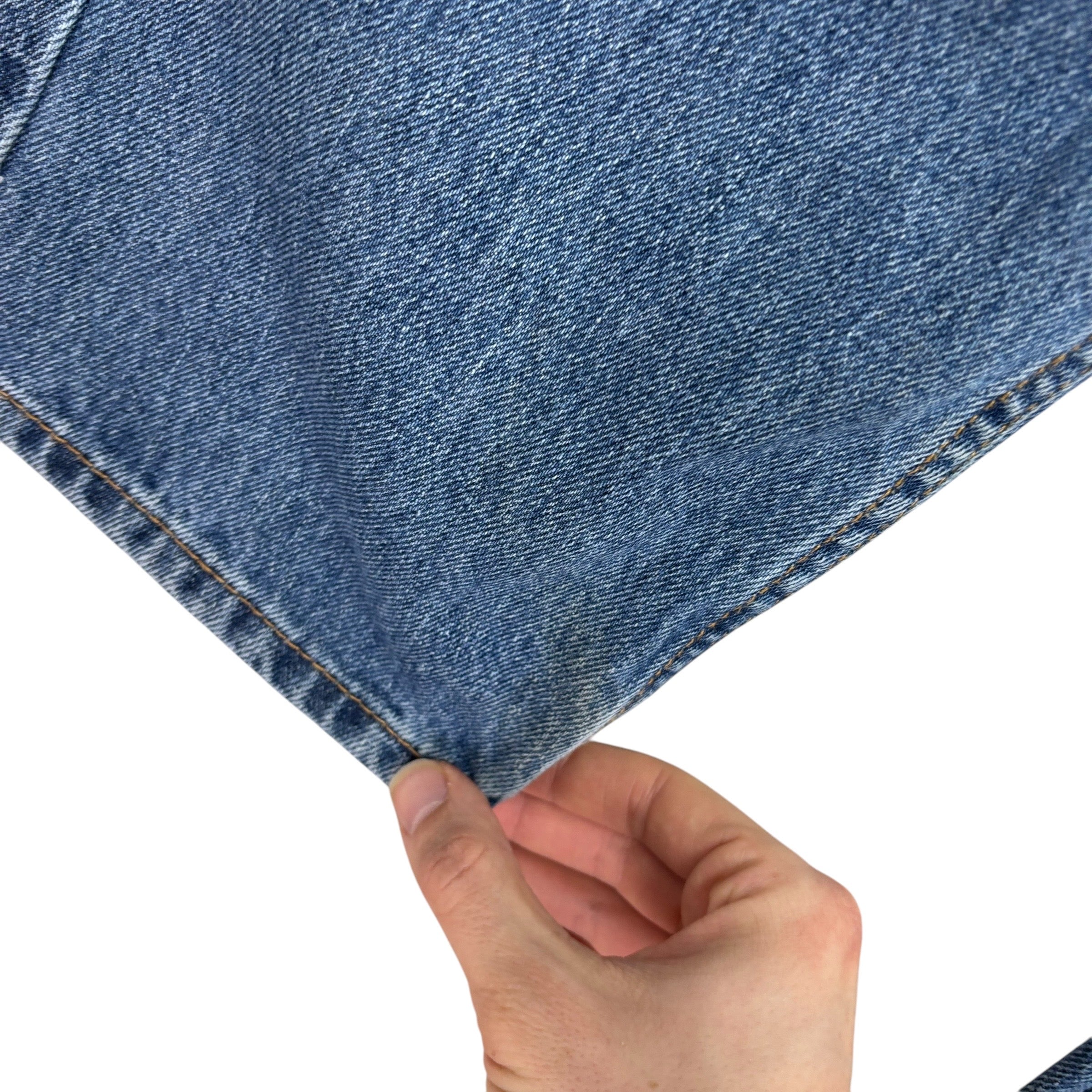 Levis 505 Jeans W36 L29 Mens Mid Blue Regular Straight Fit Denim