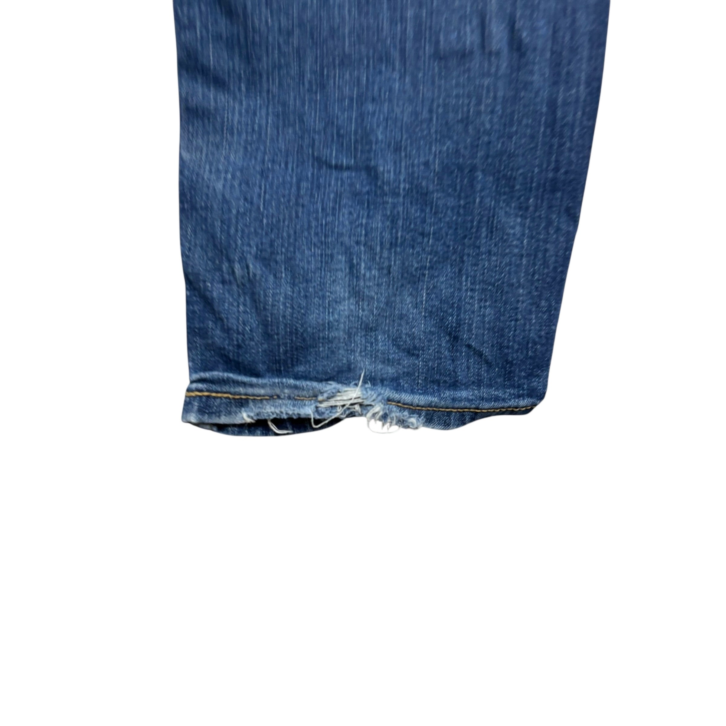 Levis 514 Jeans W31 L30 Mens Mid Blue Regular Straight Fit Stretch Denim (F)