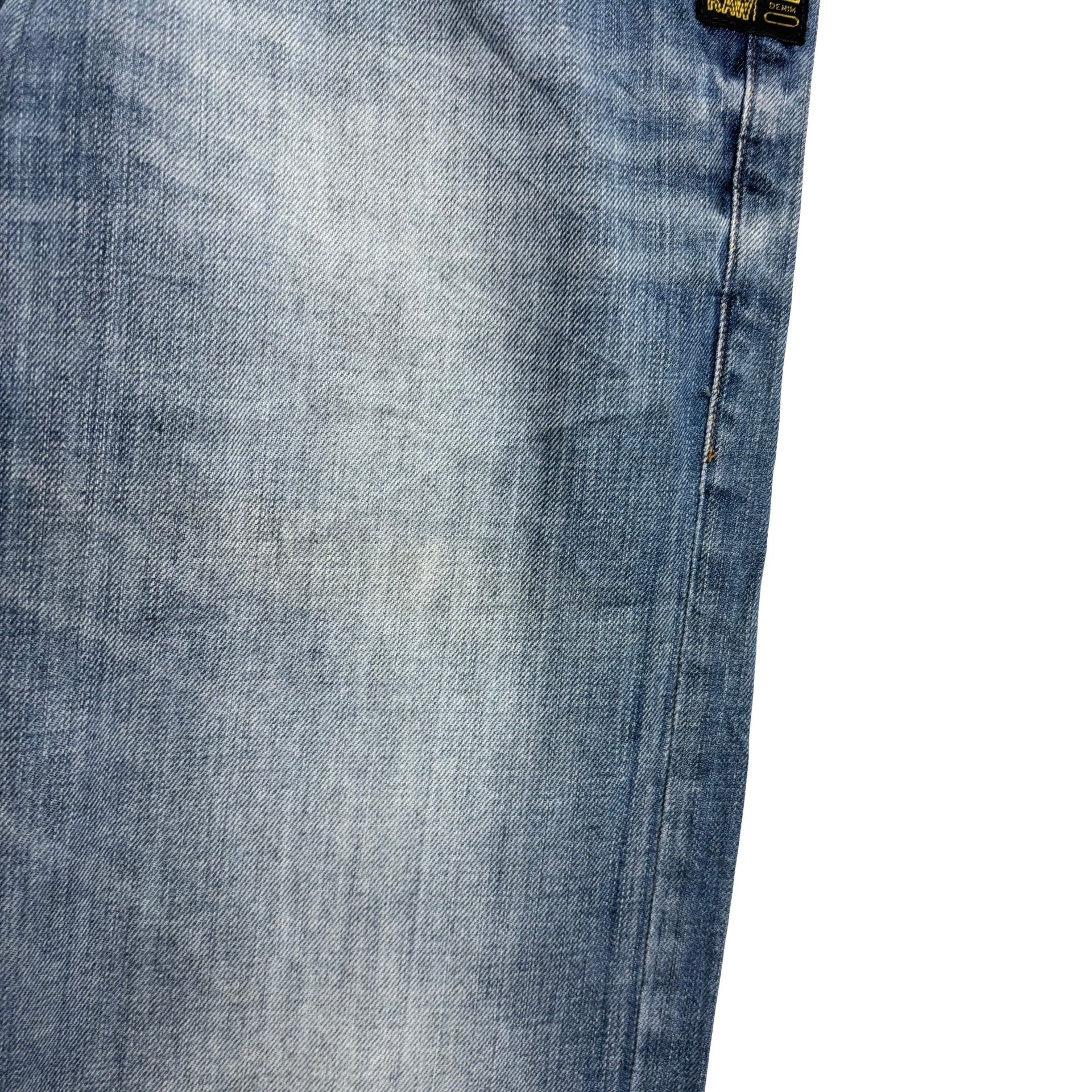 G Star Raw Attacc Jeans W31 L32 Mens Mid Blue Regular Straight Fit Denim (E)