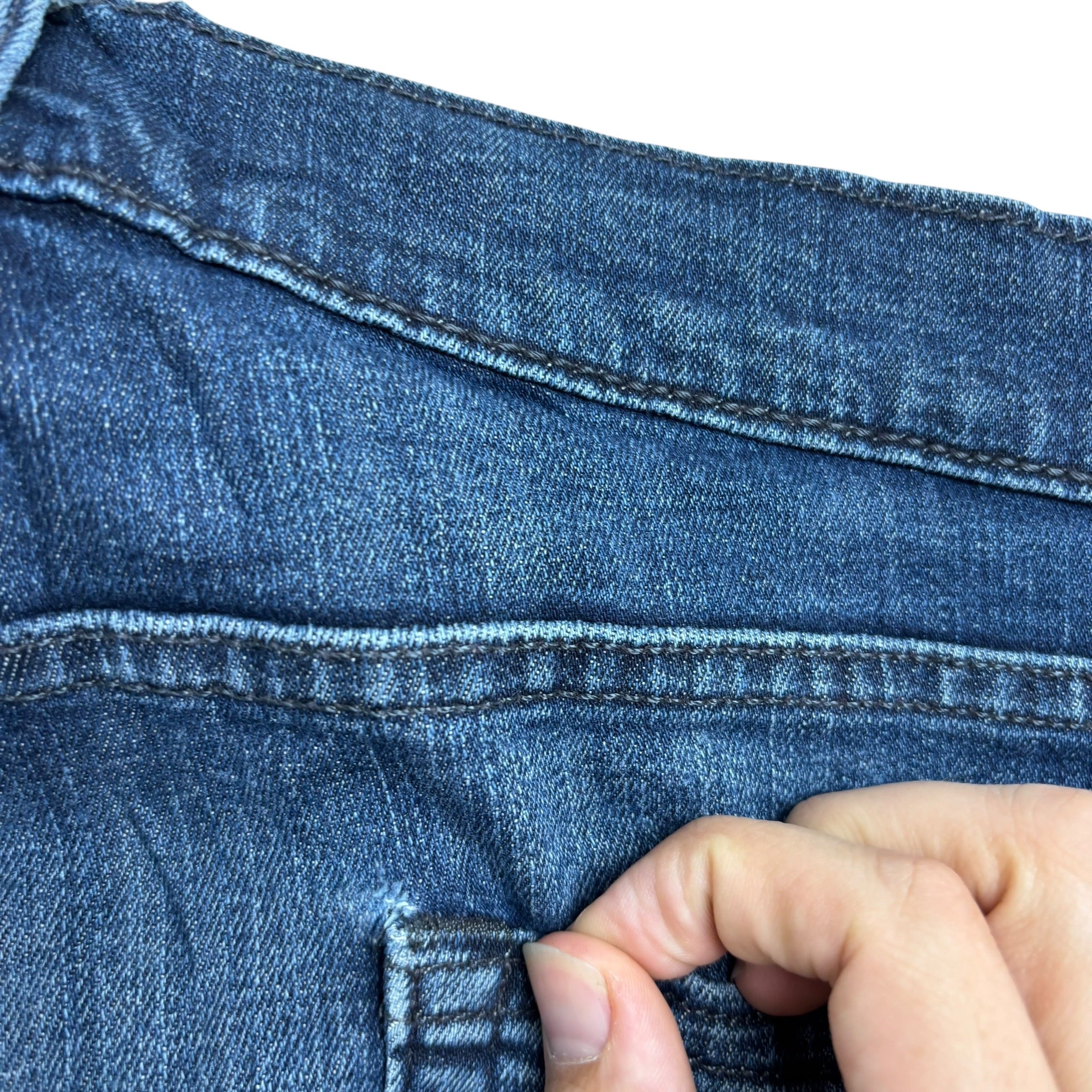 Levis 513 Jeans W30 L32 Mens Dark Blue Slim Straight Fit Stretch Denim (F)