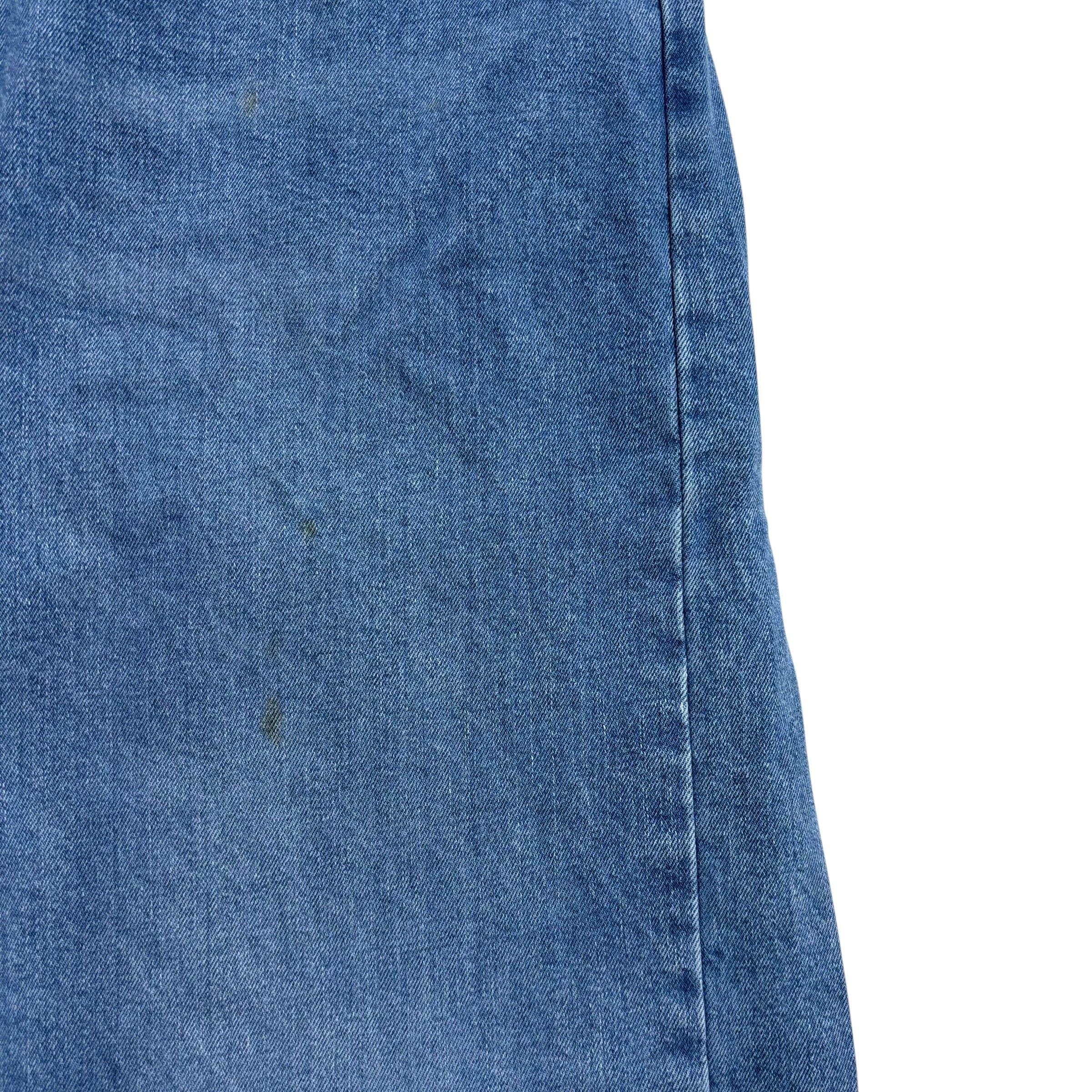 Levis 505 Jeans W40 L32 Mens Light Blue Regular Straight Fit Stretch Denim