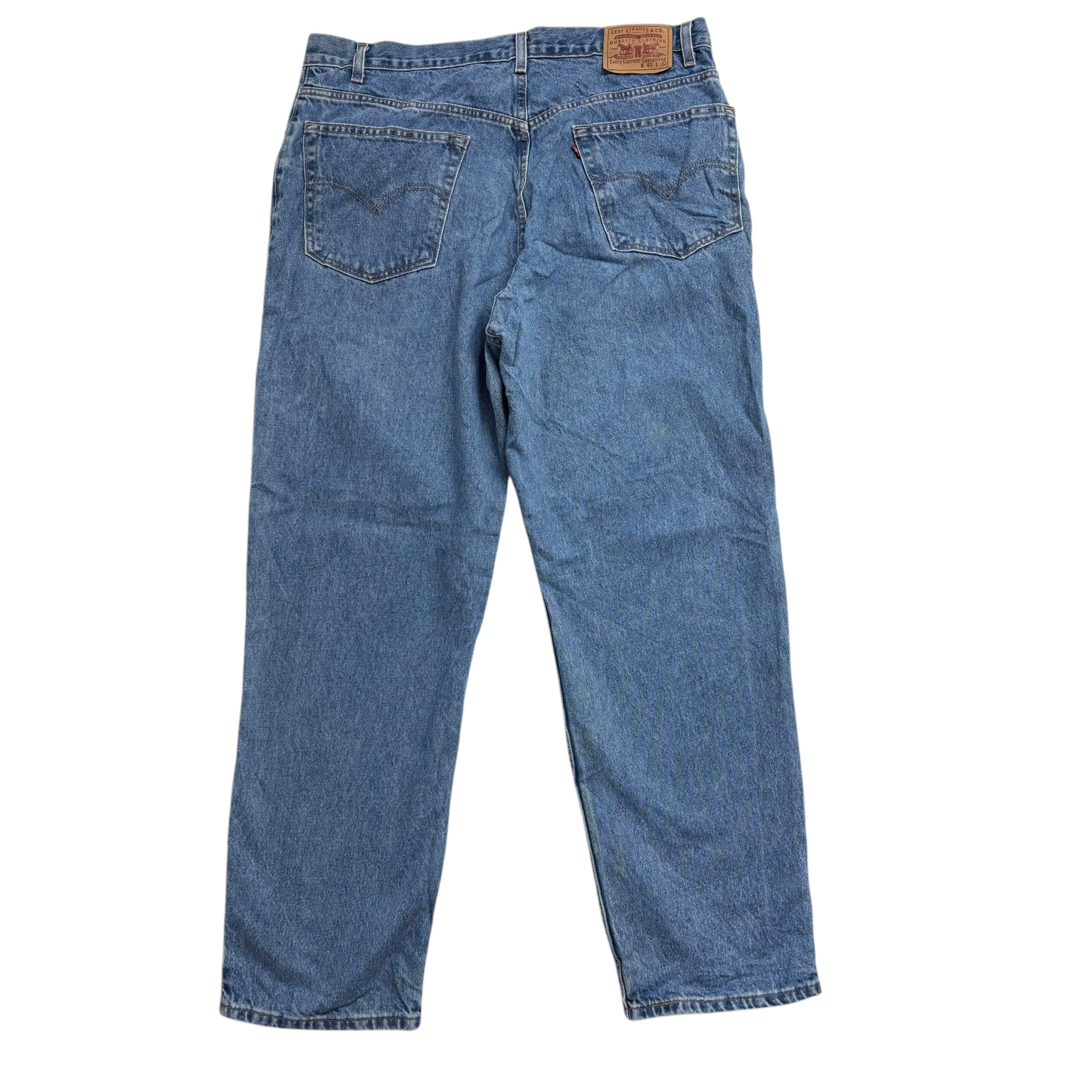 Levis Jeans W40 L32 Mens Light Blue Baggy Relaxed Straight Fit Vintage 90s Denim