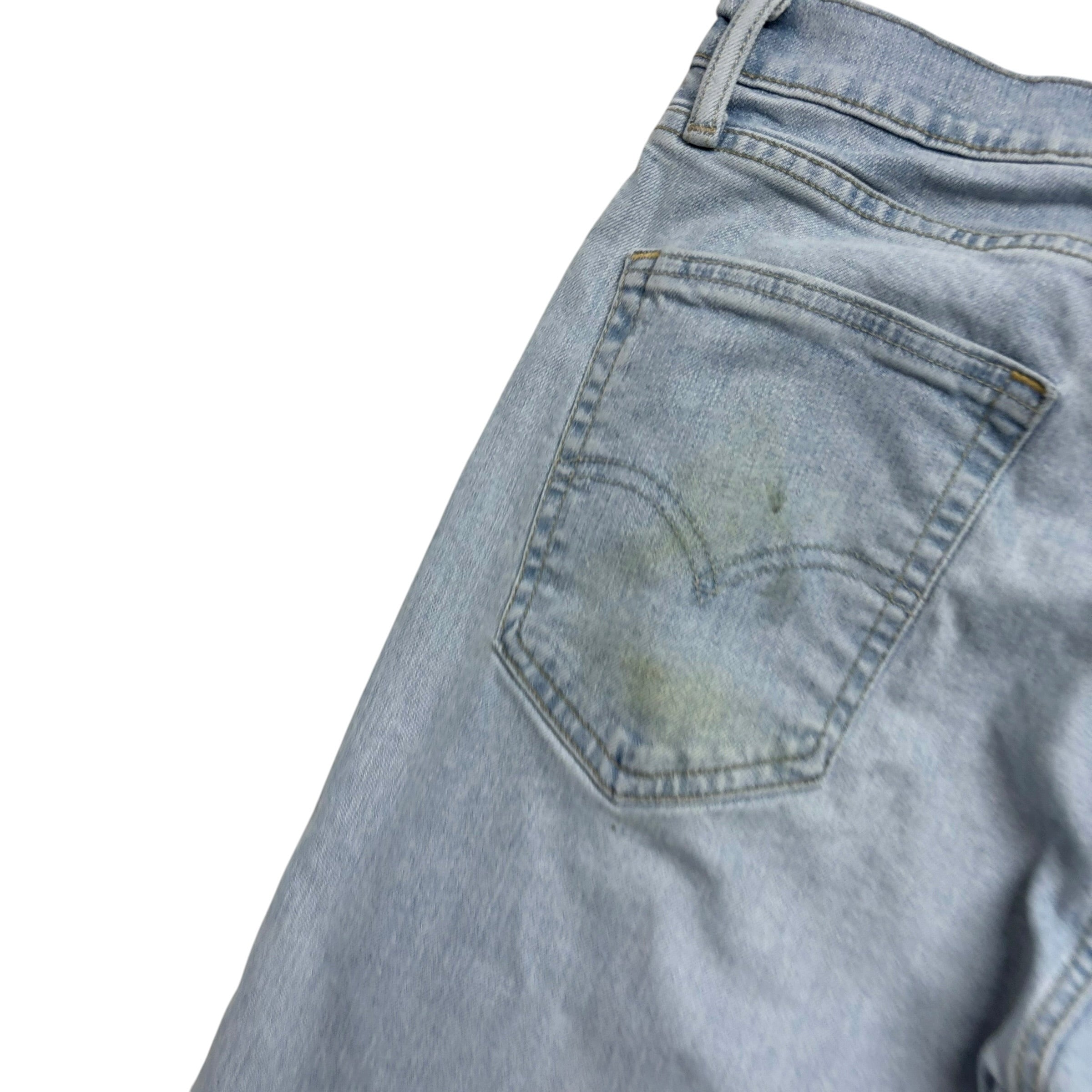 Levis 512 Jeans W32 L32 Mens Light Blue Slim Tapered Fit Stretch Denim (F)