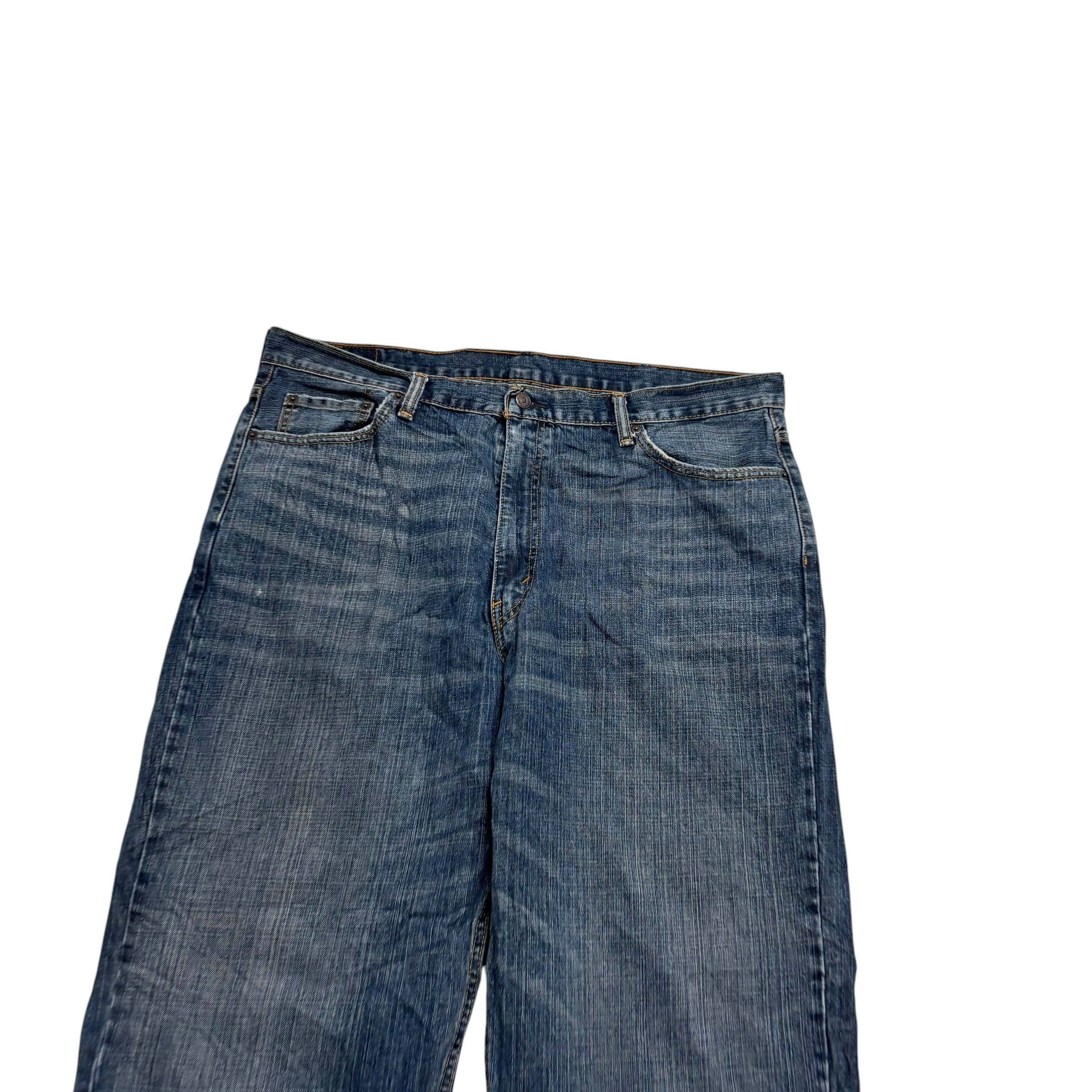 Levis 550 Jeans W42 L34 Mens Dark Blue Relaxed Straight Fit Denim