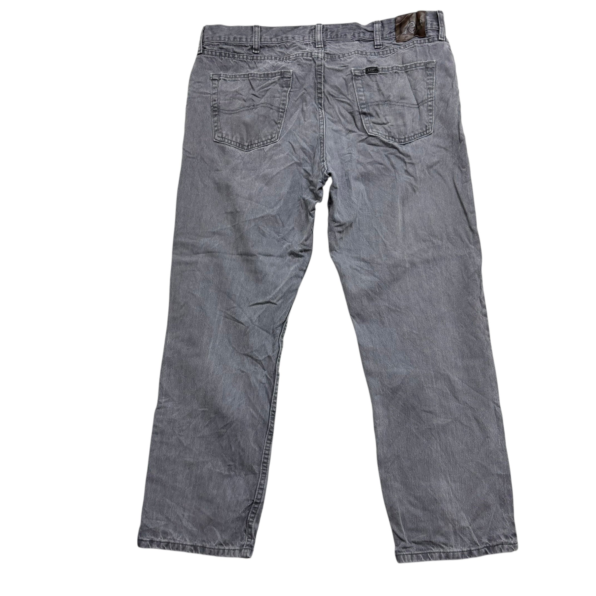 Lee Jeans W40 L30 Mens Grey Regular Straight Fit Denim (E)