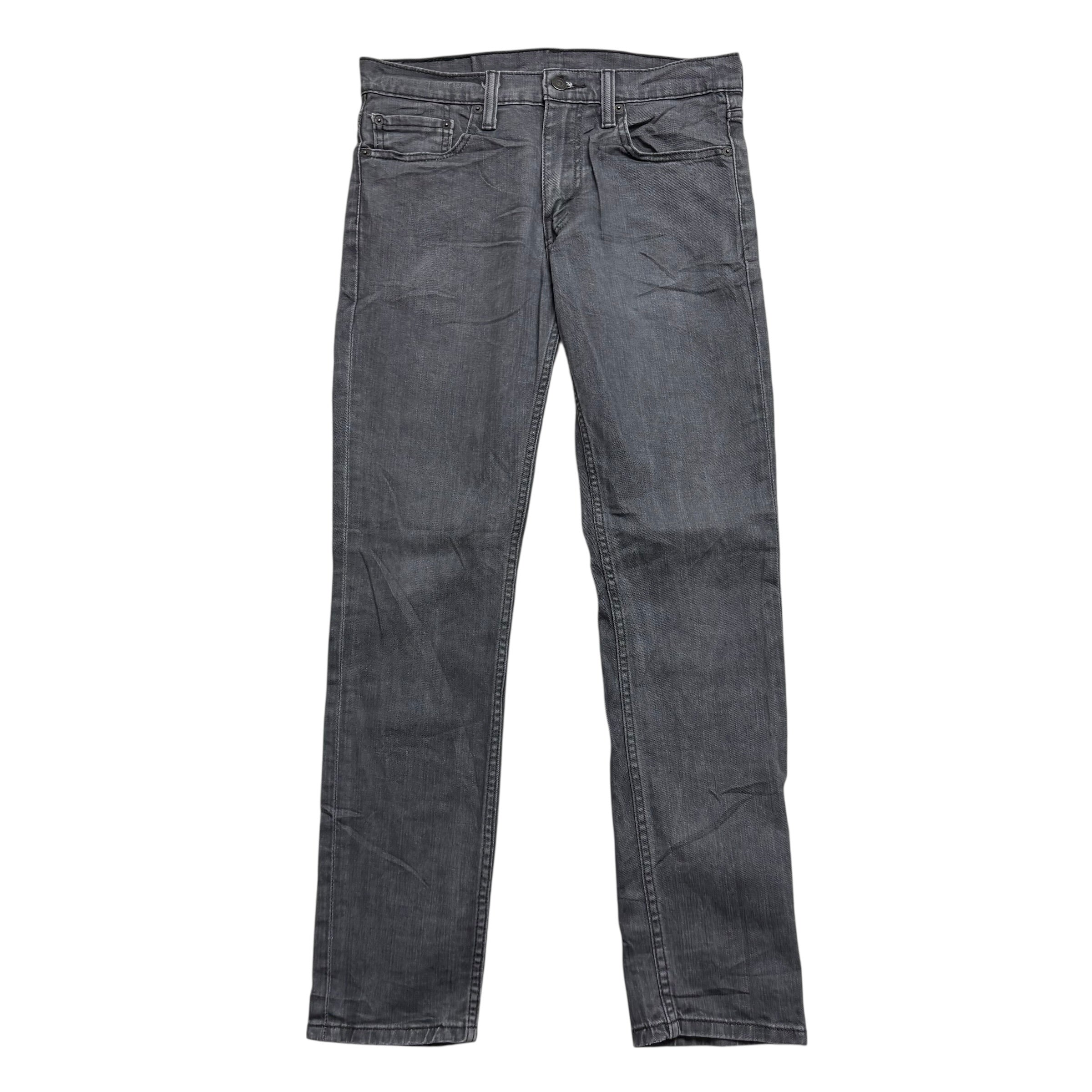 Levis 511 Jeans W32 L31 Mens Grey Slim Fit Stretch Denim (E)