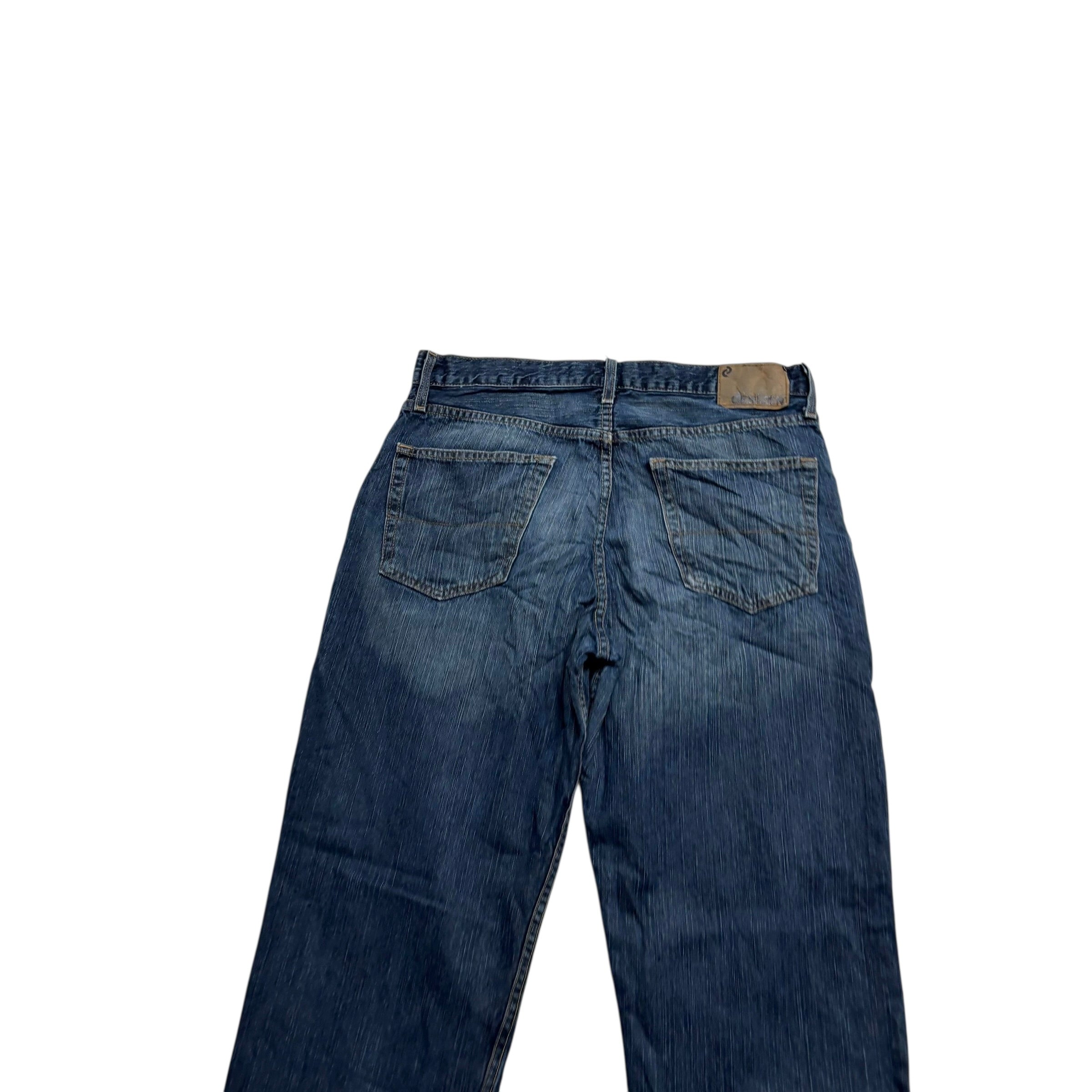 Levis Denizen Jeans W36 L32 Mens Dark Blue Relaxed Straight Vintage Denim (E)