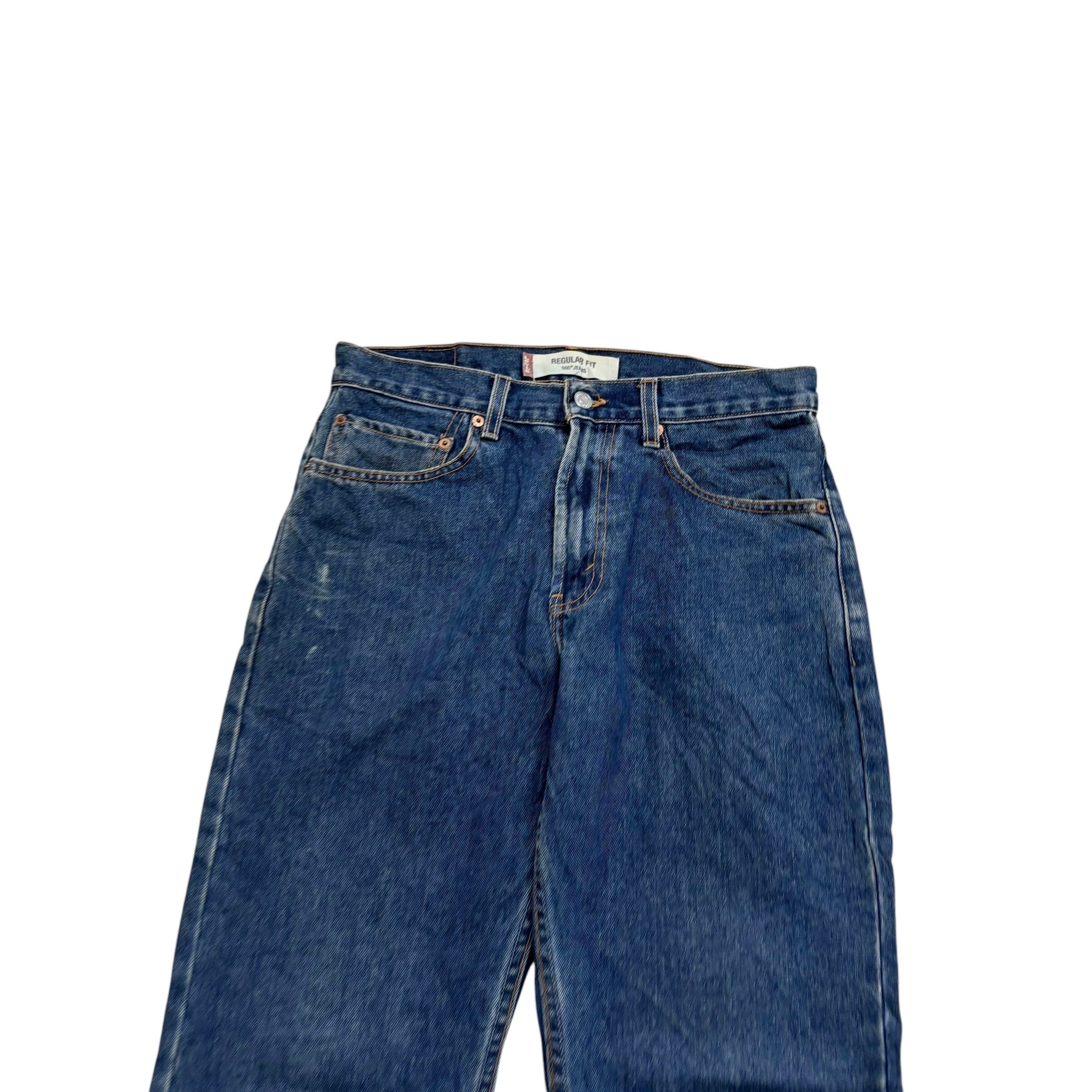 Levis 505 Jeans W31 L30 Mens Mid Blue Regular Straight Fit Vintage Denim