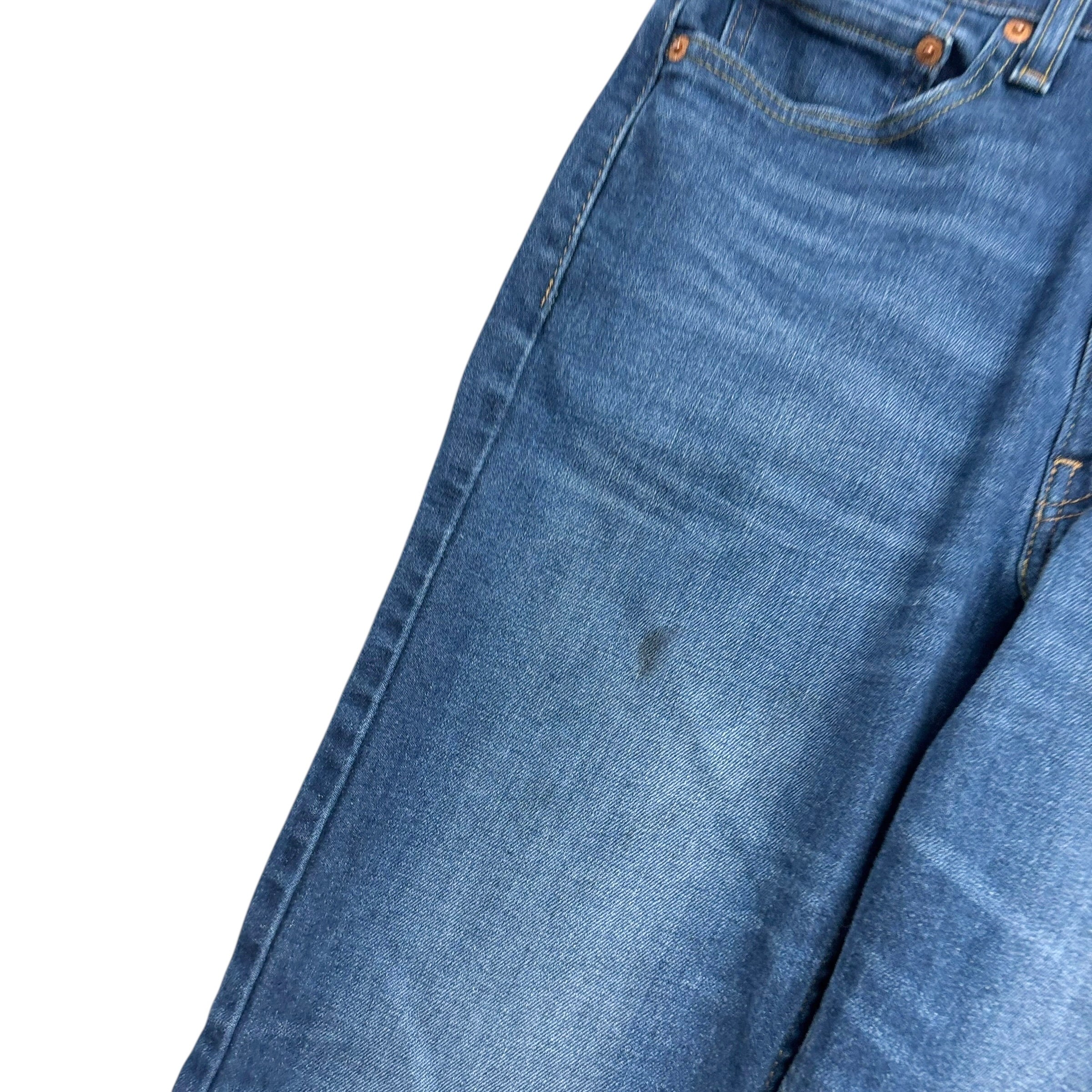 Levis 514 Jeans W32 L33 Mens Dark Blue Regular Straight Fit Stretch Denim