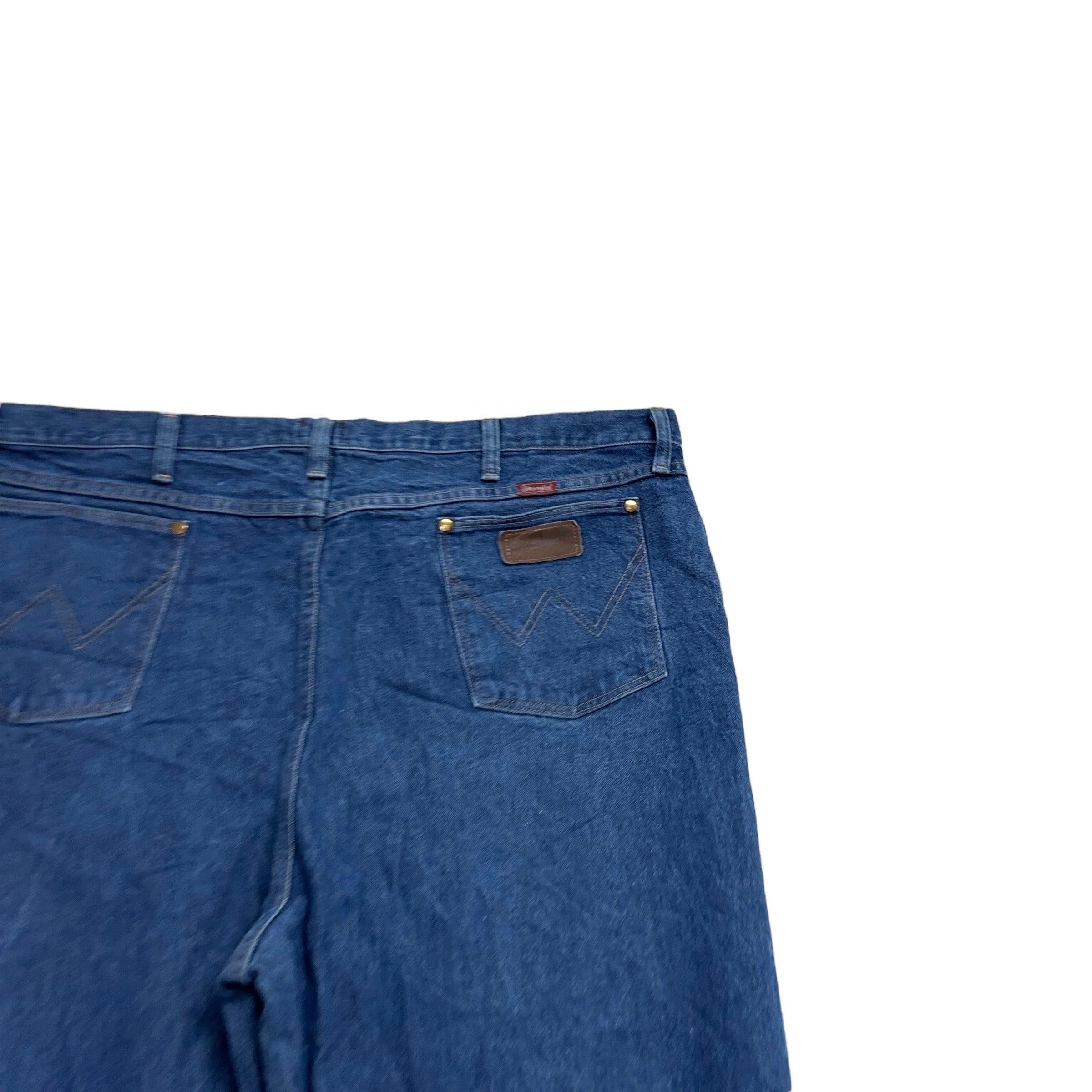 Wrangler Jeans Cowboy Cut W44 L32 Mens Mid Blue 31MWZ Relaxed Fit Denim (E)