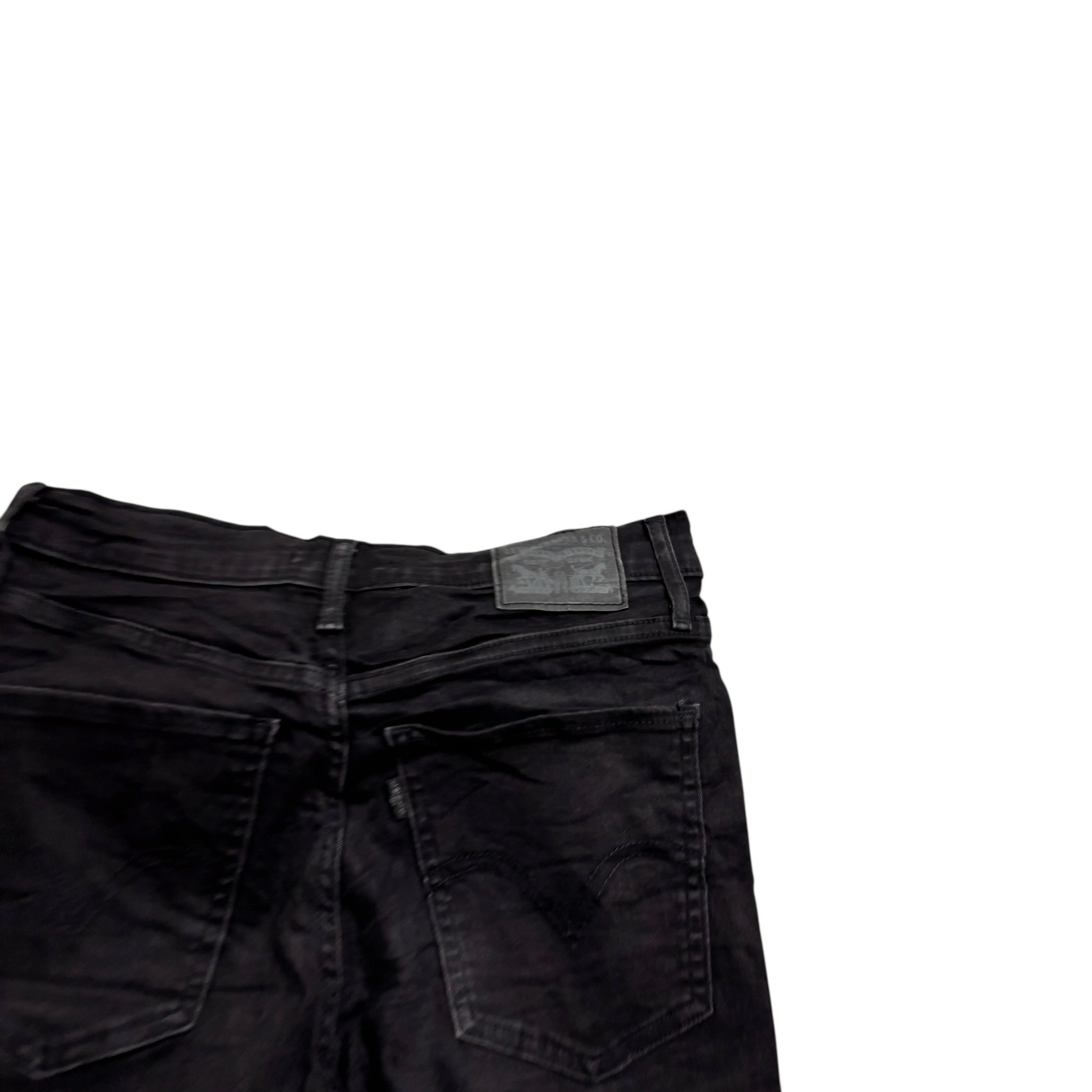 Levis Jeans W28 L30 Womens Mile High Super Skinny Black Stretch (E)