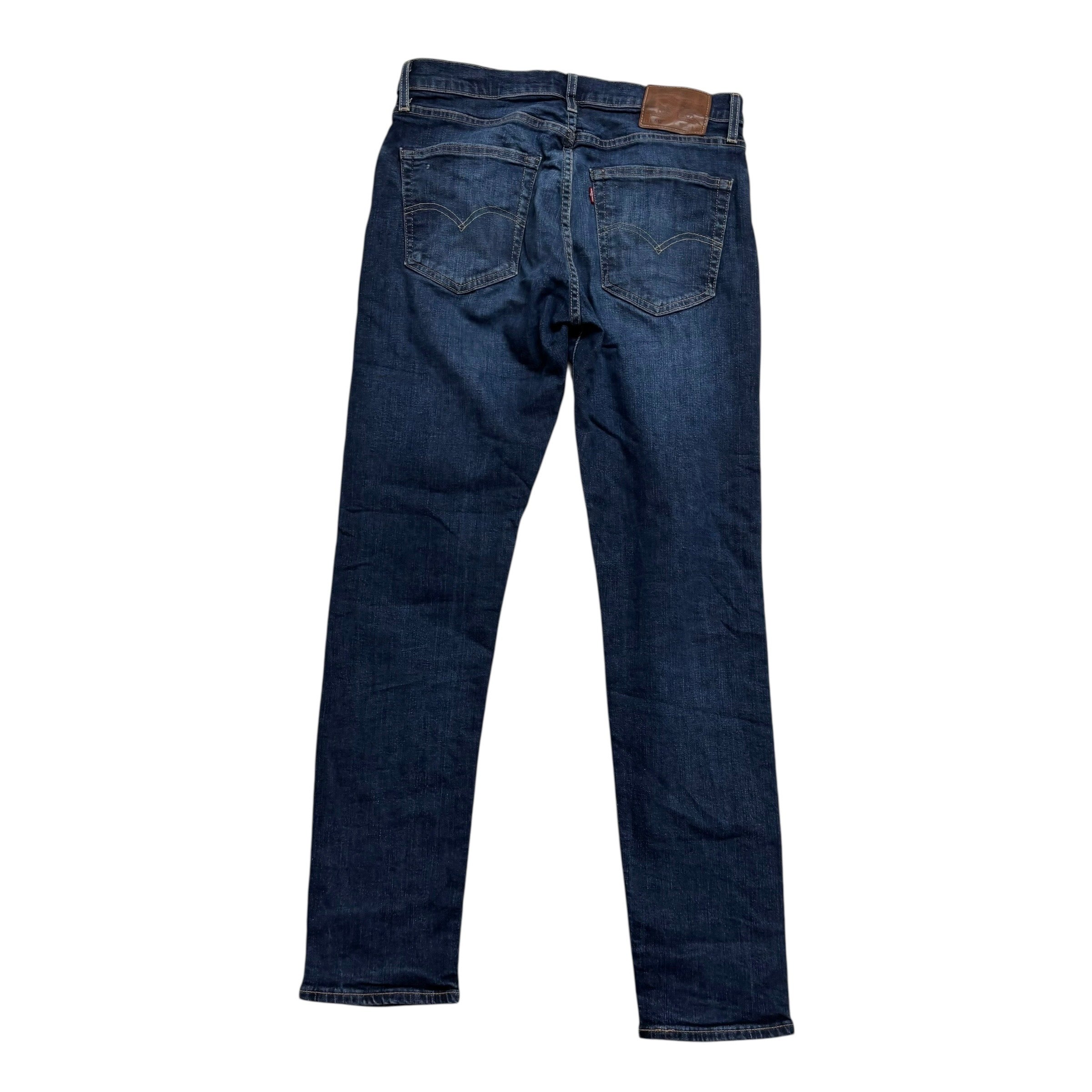 Levis 512 Jeans W32 L32 Mens Dark Blue Slim Tapered Fit Stretch Denim