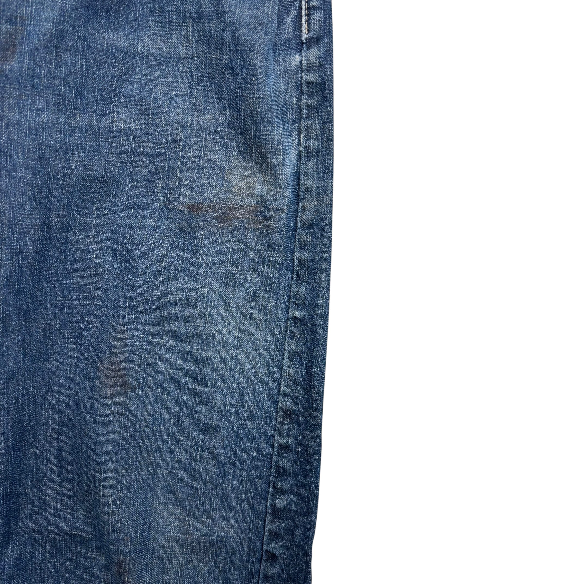 Levis 514 Jeans W30 L30 Mens Mid Blue Regular Straight Fit Vintage Denim (F)