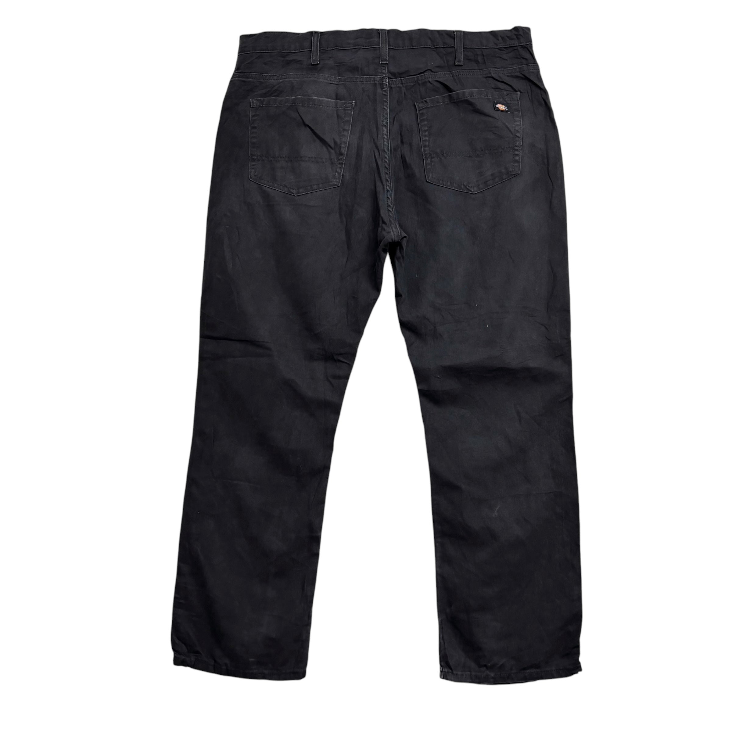 Dickies Jeans W40 L30 Mens Black Regular Straight Fit Stretch Denim (E)