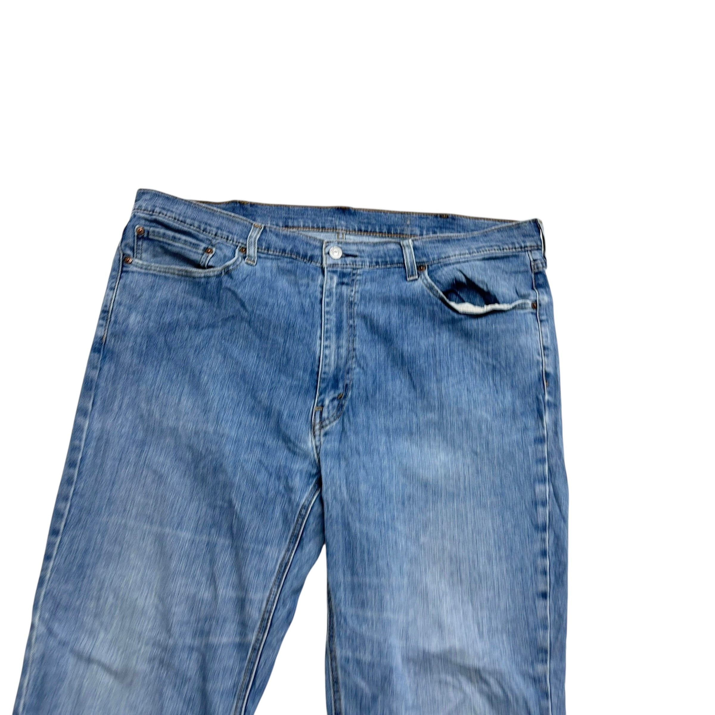 Levis 541 Jeans W40 L30 Mens Mid Blue Athletic Tapered Fit Stretch Denim